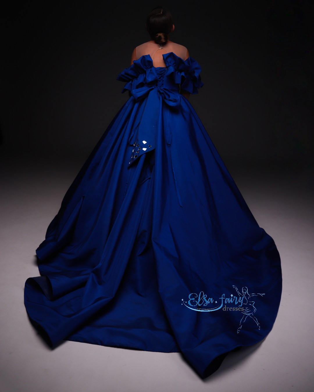 Royal Blue Gala evening gown, Pageant ball gown, Flower Girl Dress, Wedding guest Dress, Girl Birthday Dress, junior bridesmaid gown