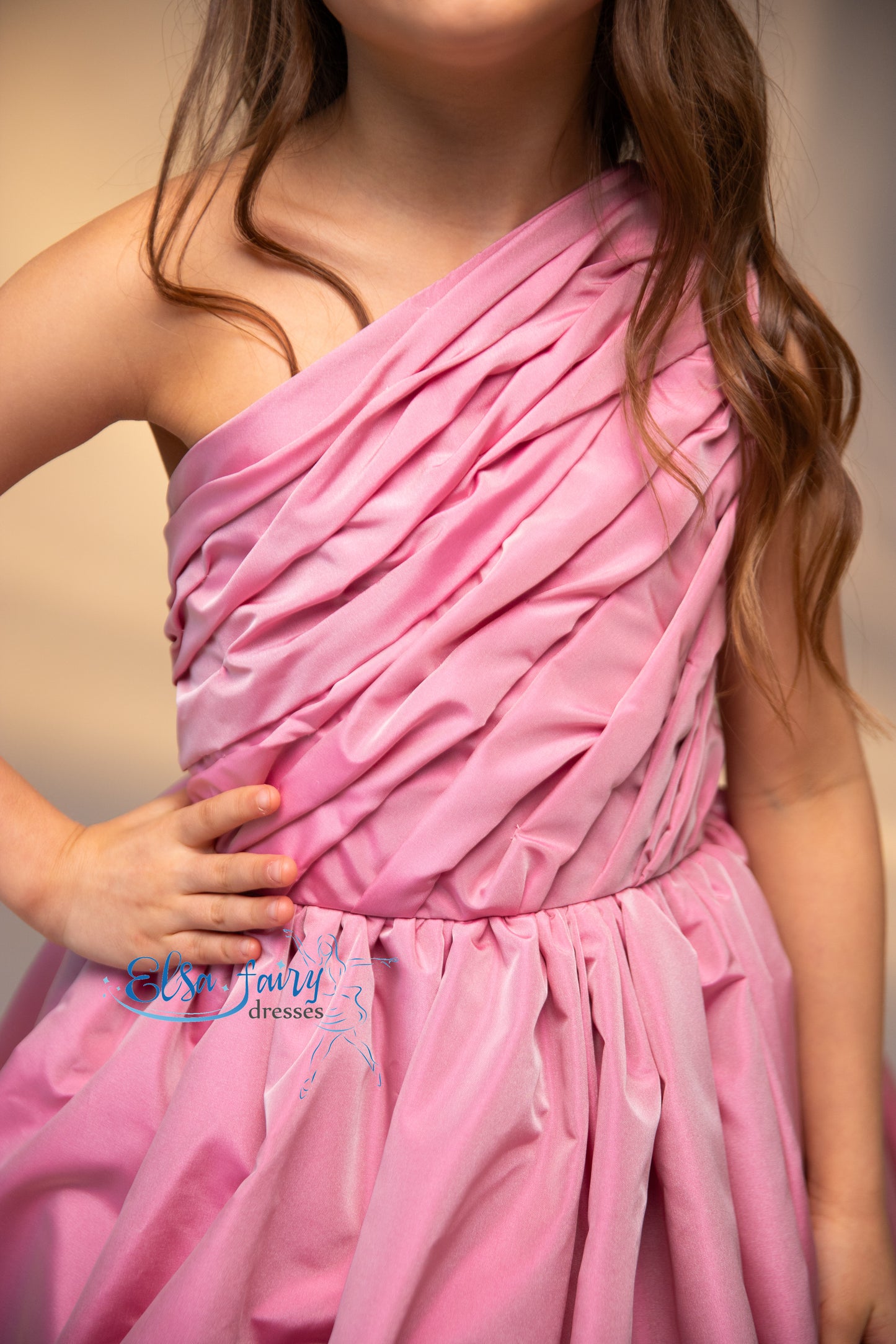 Blush Pink Flower Girl Dress, Birthday Girl Dress, Wedding guest Dress, Toddler Dress, Junior bridesmaid dress, 1st birthday Baby frock