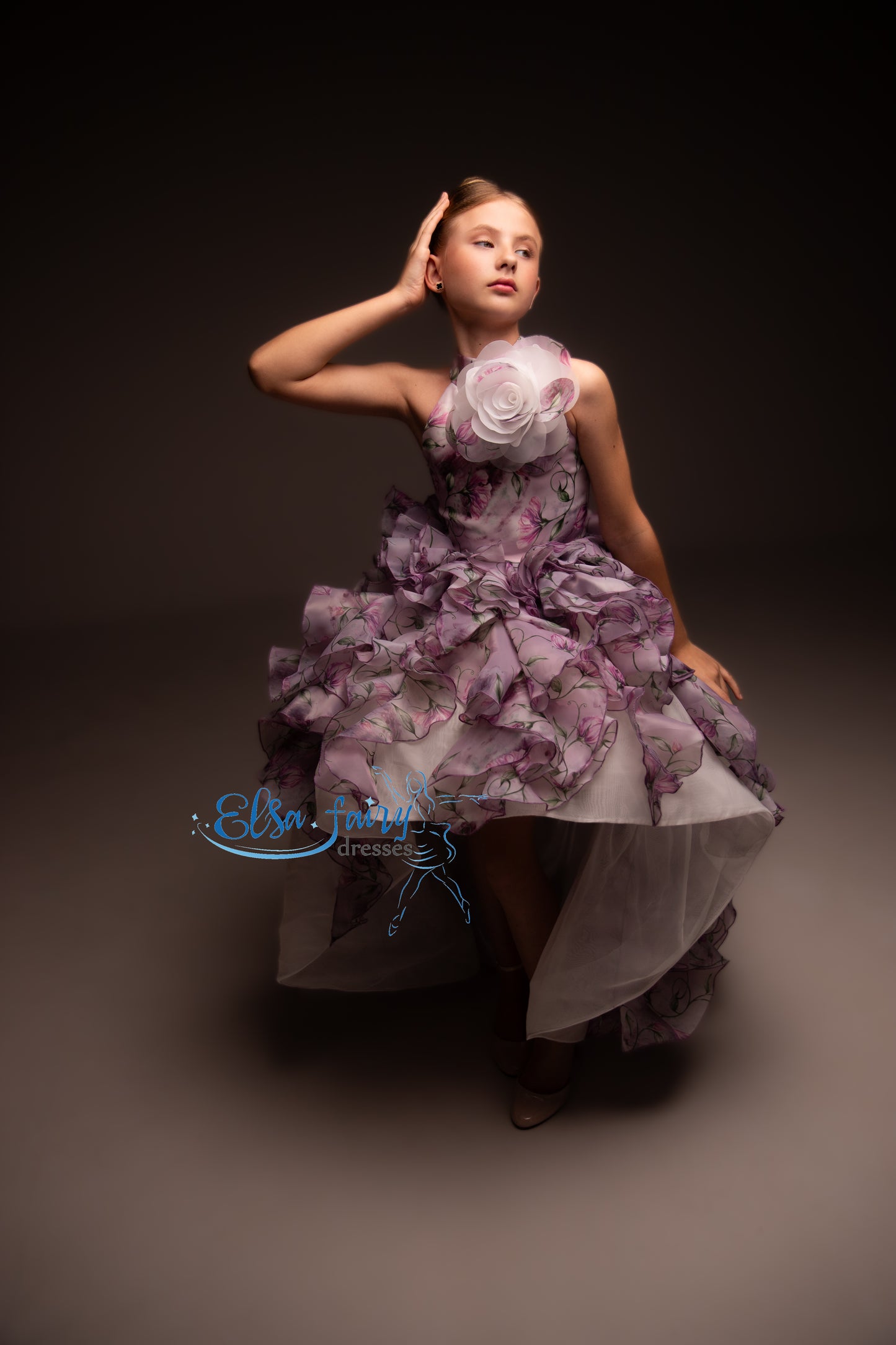 White organza couture special occasion dress, Pageant ball gown, Birthday Girl Dress, Flower Girl Dress, Wedding guest Dress, junior bridesmaid gown