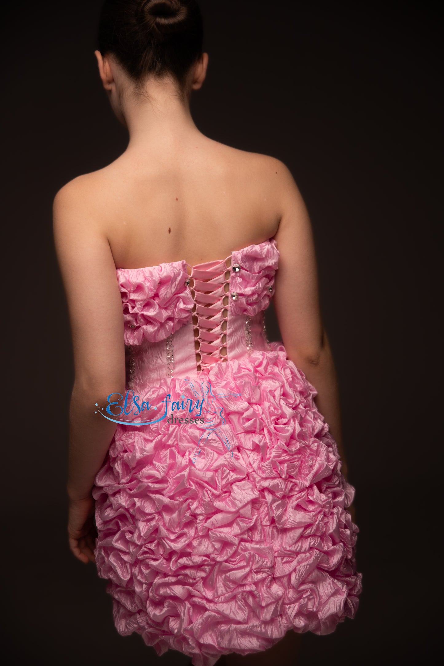 Pink organza couture special occasion dress, Pageant ball gown, Birthday Girl Dress, Flower Girl Dress, Wedding guest Dress, junior bridesmaid gown