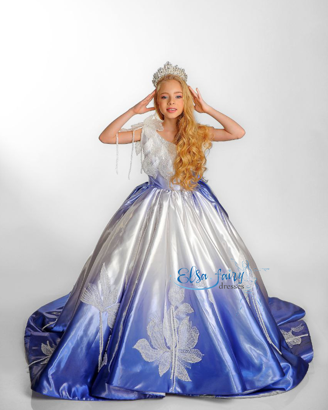 Gala evening gown, Pageant ball gown, Flower Girl Dress, Wedding guest Dress, Girl Birthday Dress, junior bridesmaid gown