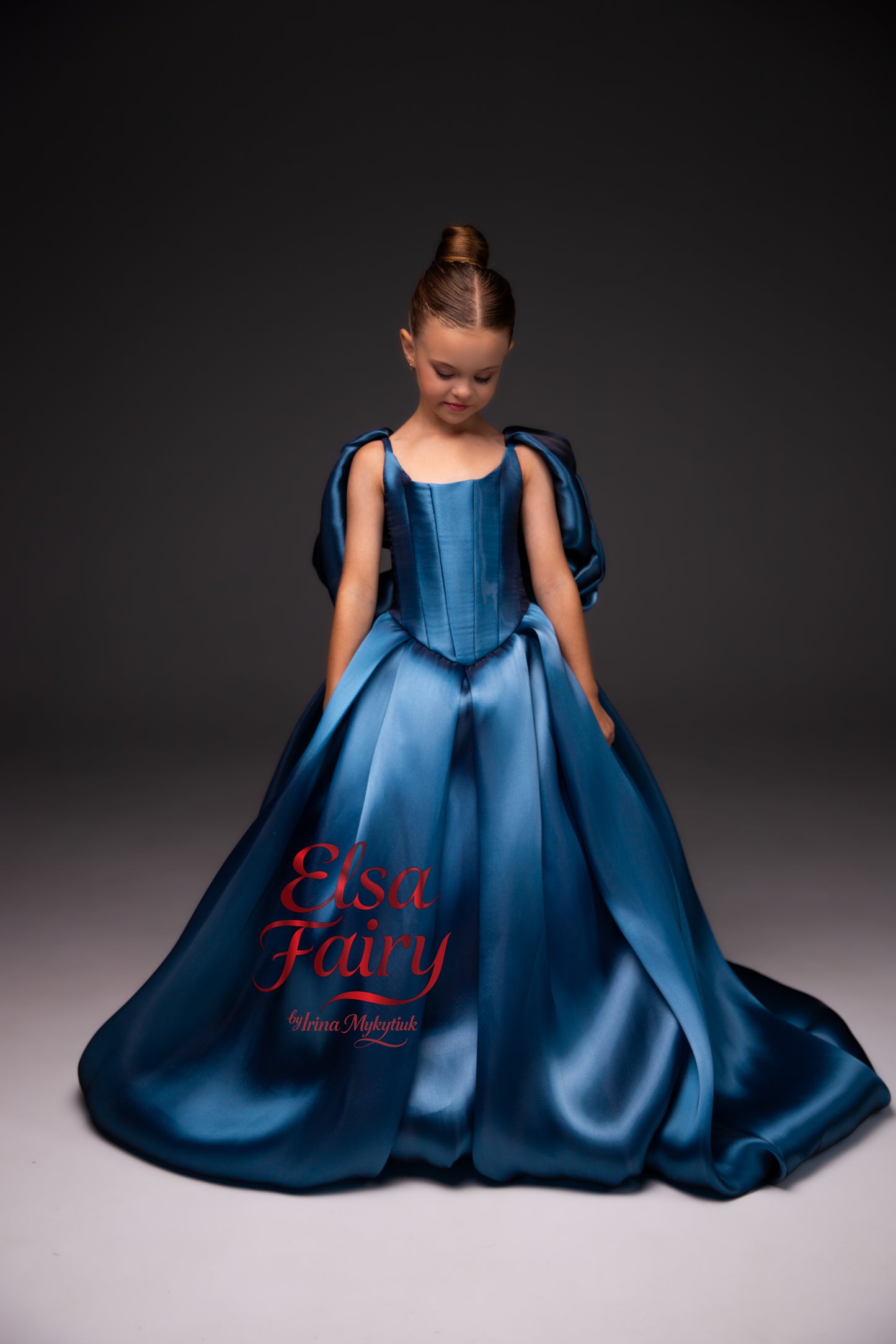Royal Blue Gala evening gown, Pageant ball gown, Flower Girl Dress, Wedding Guest Dress, Girl Birthday Dress, junior bridesmaid gown