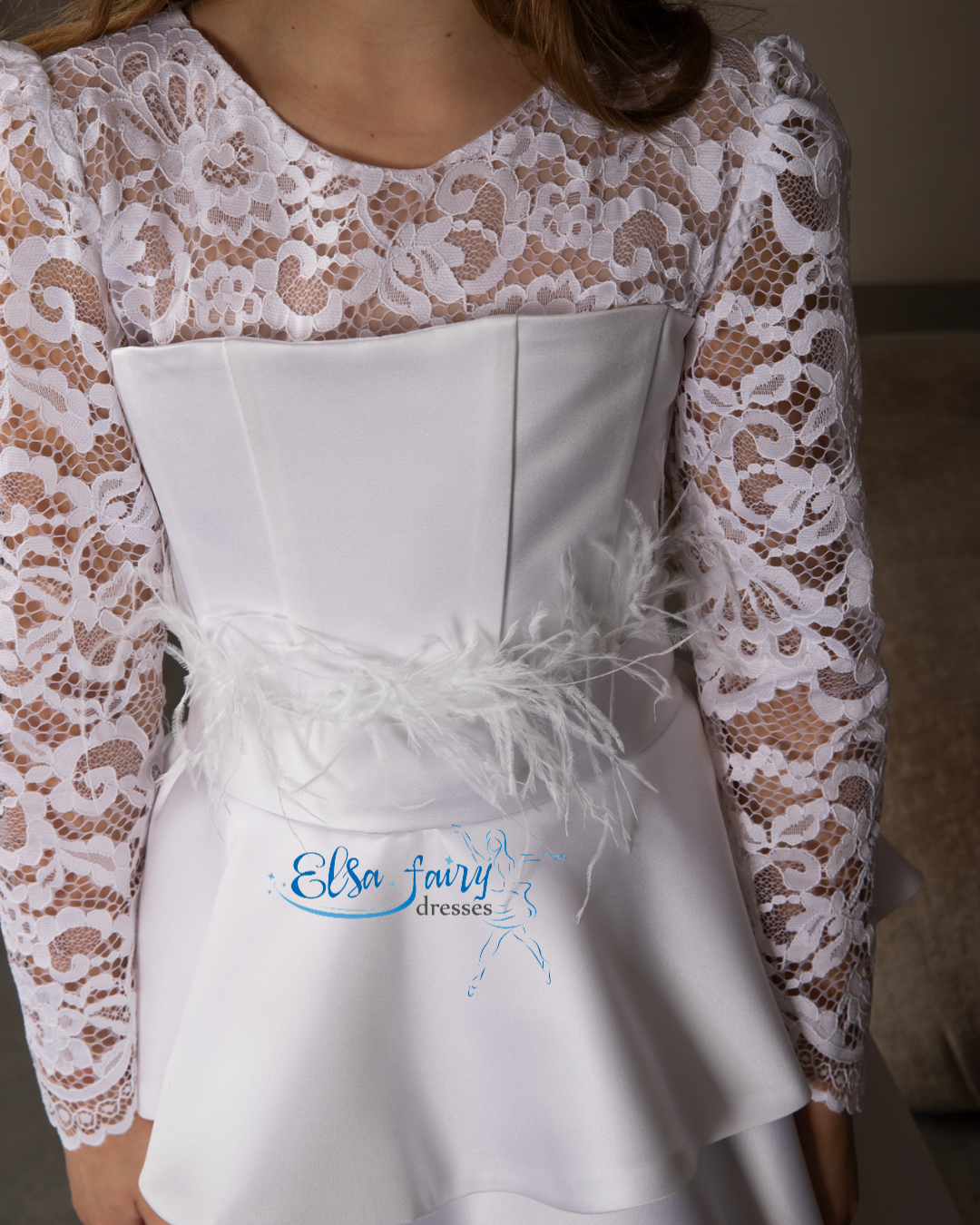 White First Communion & Baptism dress, Flower Girl Dress, wedding guest dress, formal wear, special occasion gown, Junior Bridesmaid dress