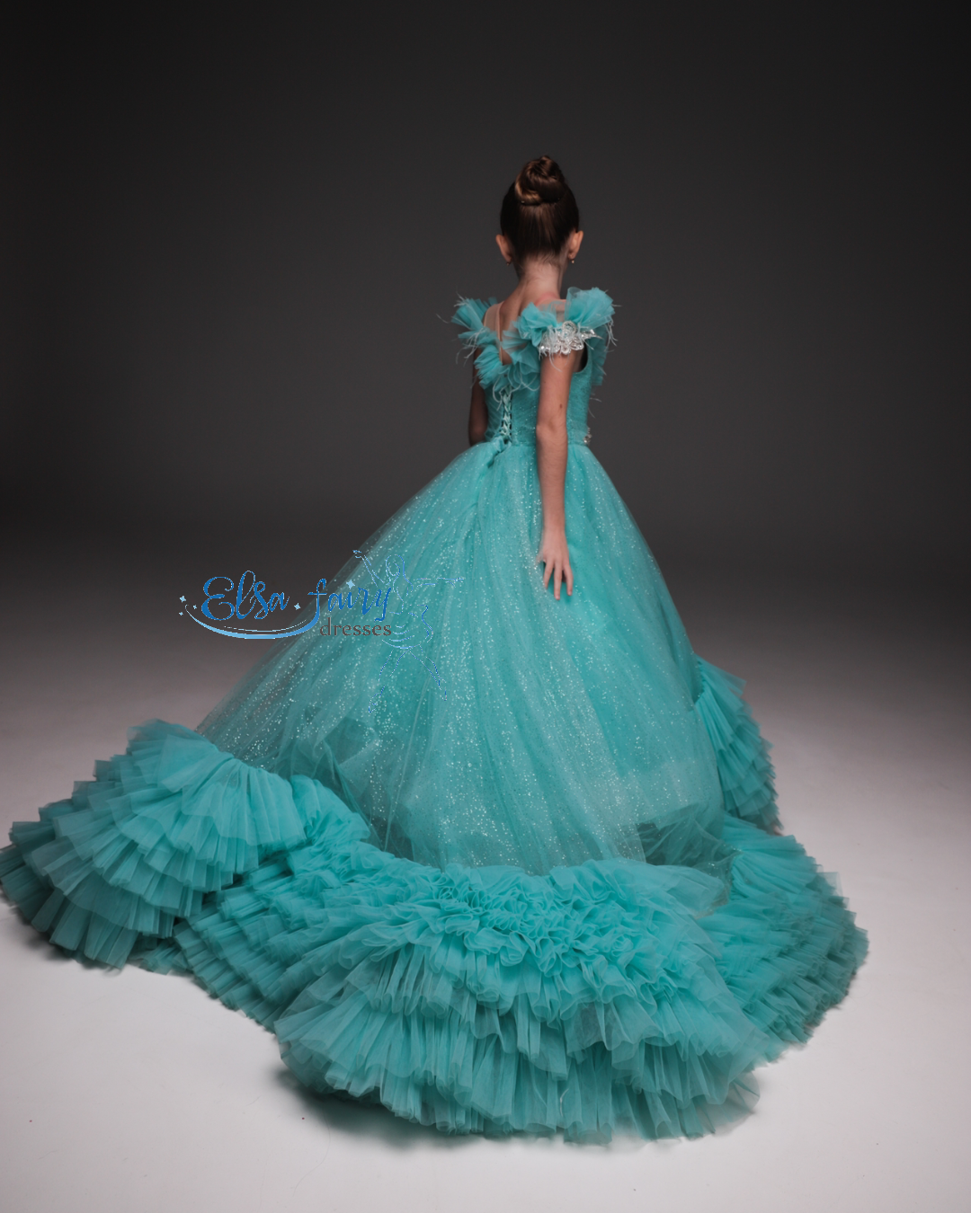 Exclusive Gala evening gown, Pageant ball gown, Birthday Girl Dress, Flower Girl Dress, Wedding guest Dress, Special Occasions gown, junior bridesmaid dress