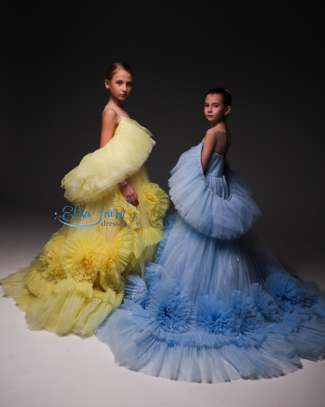Blue special occasion dress, Pageant ball evening gown, Birthday Girl Dress, Flower Girl Dress, Wedding guest Dress, Girl Birthday Dress, junior bridesmaid gown