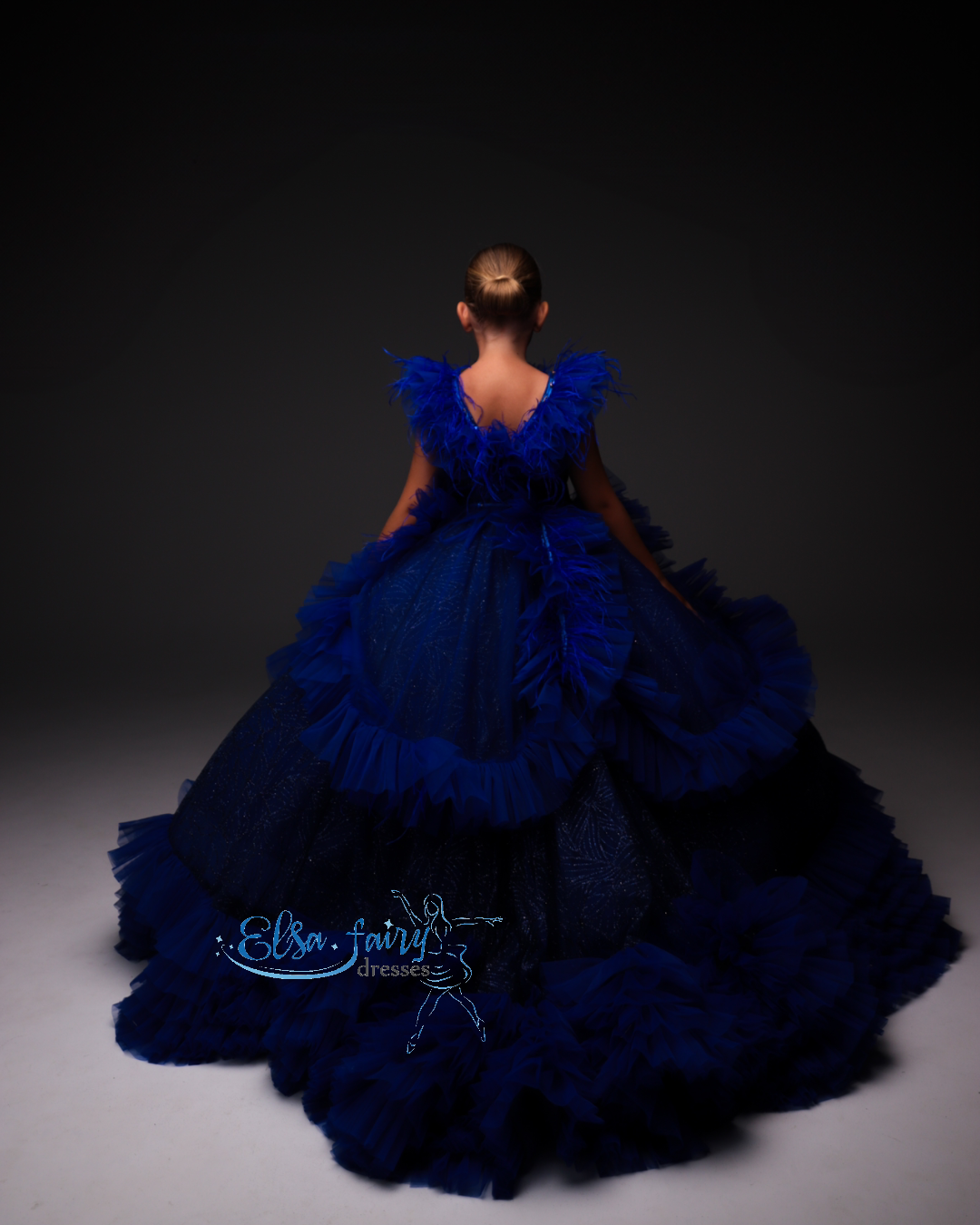Royal Blue Gala evening gown, Pageant ball gown, Birthday Girl Dress, Flower Girl Dress, Wedding guest Dress, Girl Birthday Dress, junior bridesmaid gown