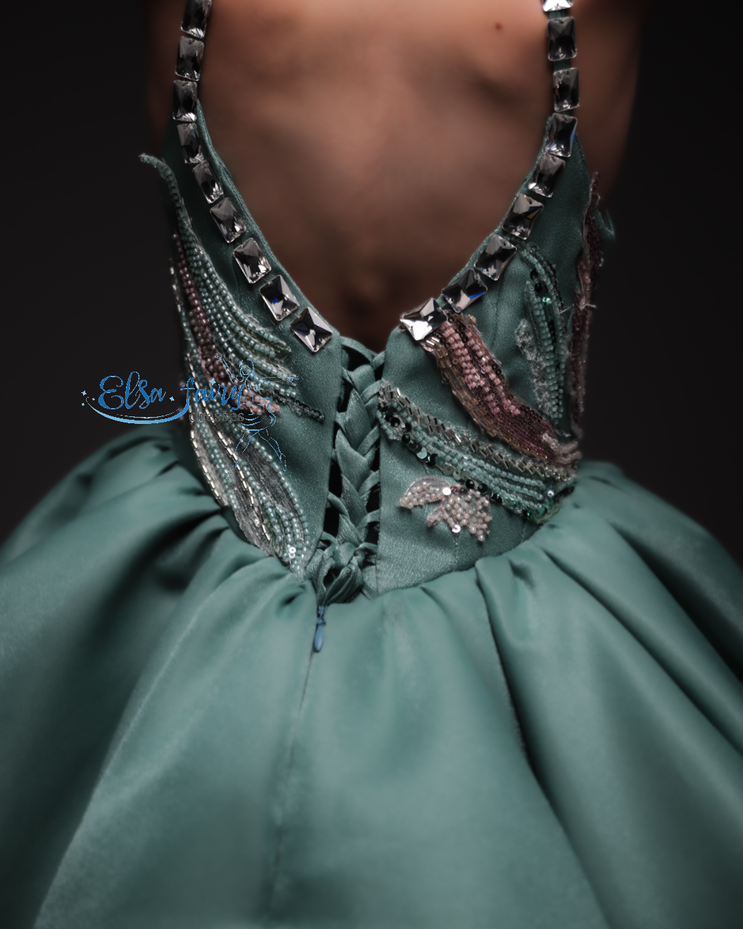 Mint Gala evening gown, Pageant ball gown, Flower Girl Dress, Wedding guest Dress, Girl Birthday Dress, junior bridesmaid gown