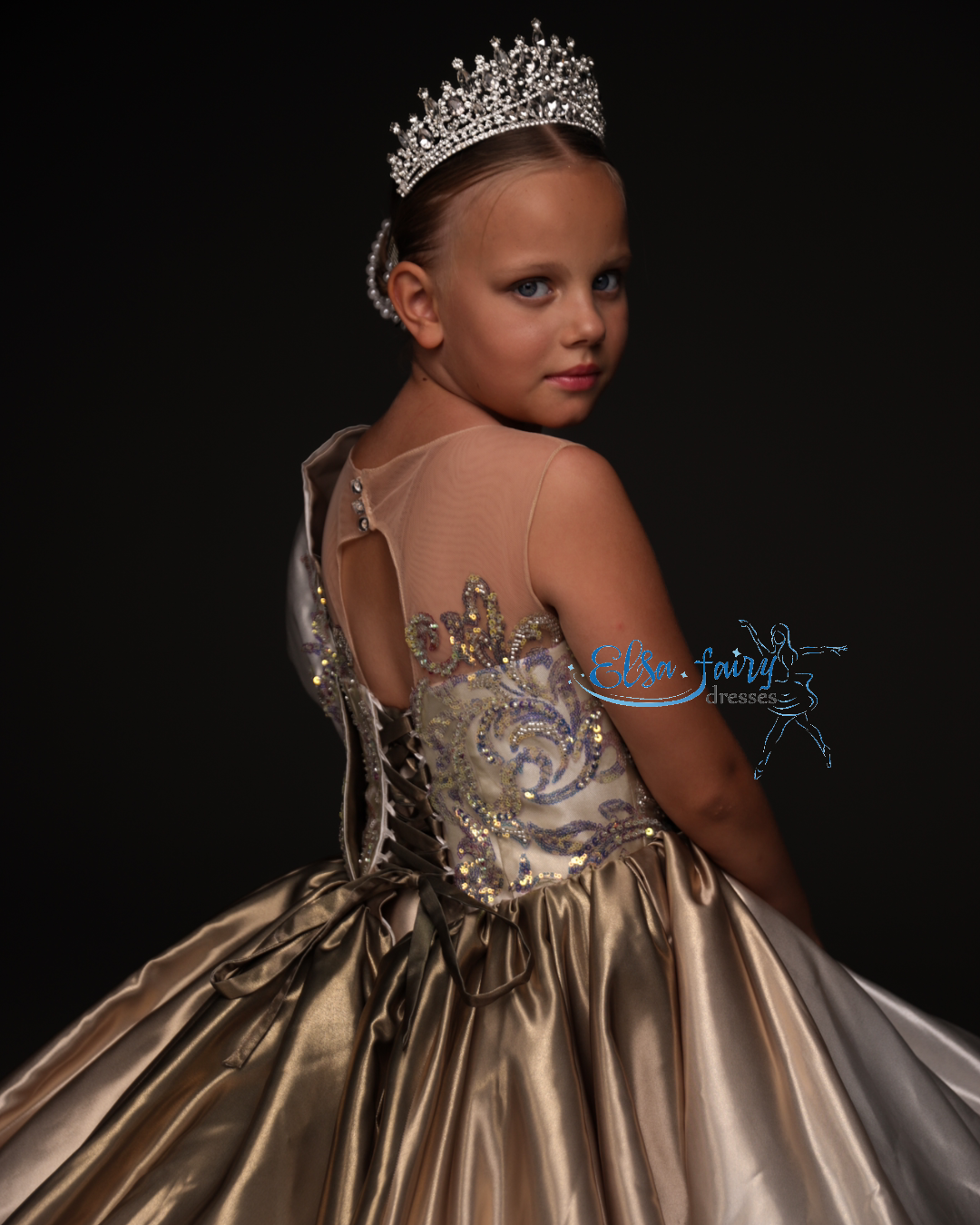 Gala evening gown, Pageant ball gown, Flower Girl Dress, Wedding guest Dress, Girl Birthday Dress, junior bridesmaid gown