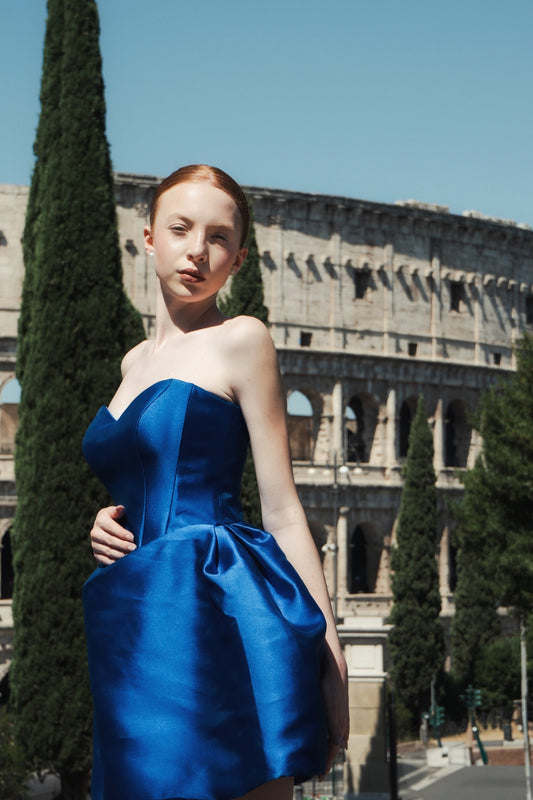 Royal Blue Cocktail Gown, Prom Dress, Wedding guest Dress, Pageant Interview Dress