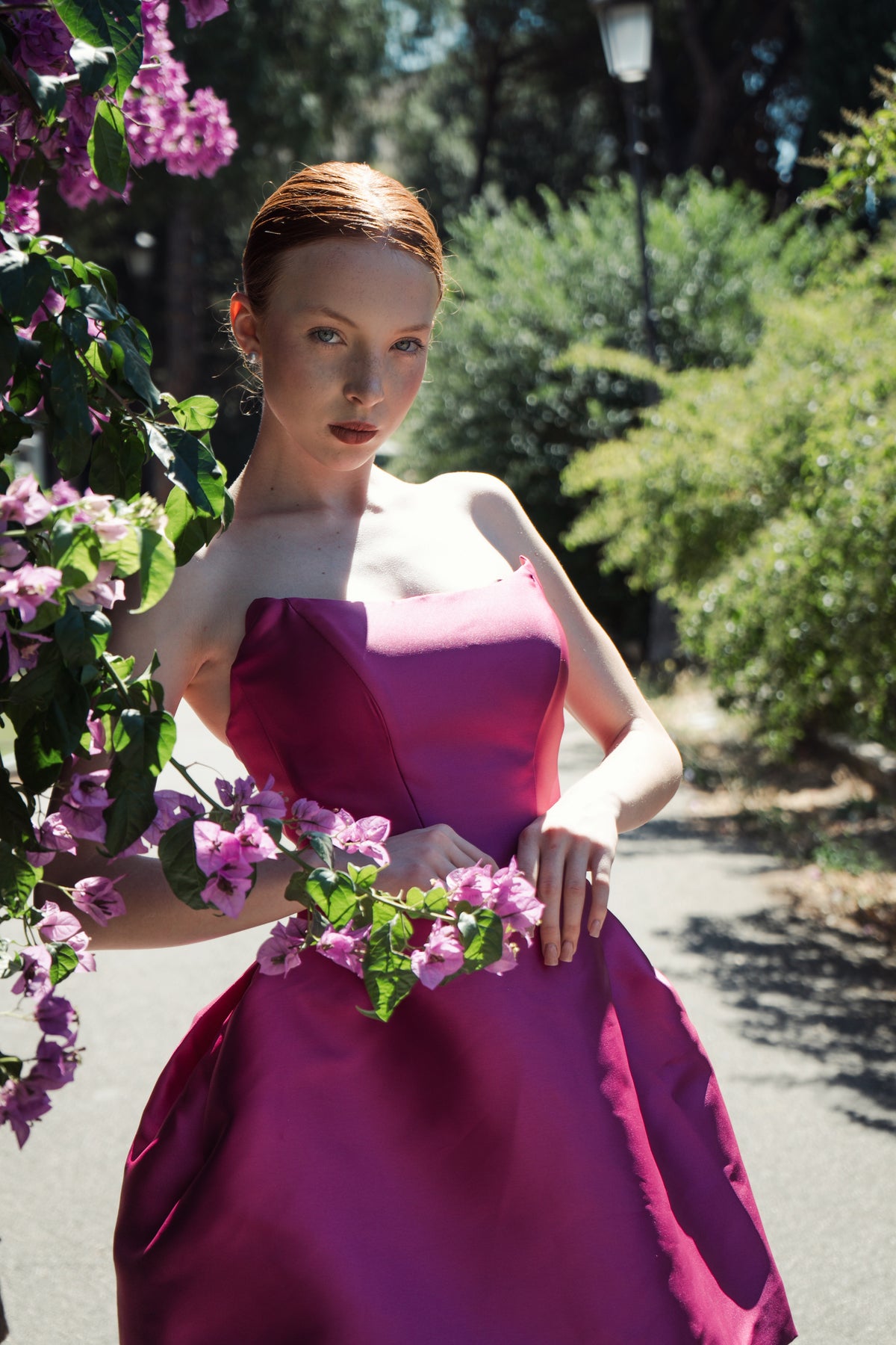 Purple Cocktail Gown, Prom Dress, Wedding guest Dress, Pageant Interview Dress