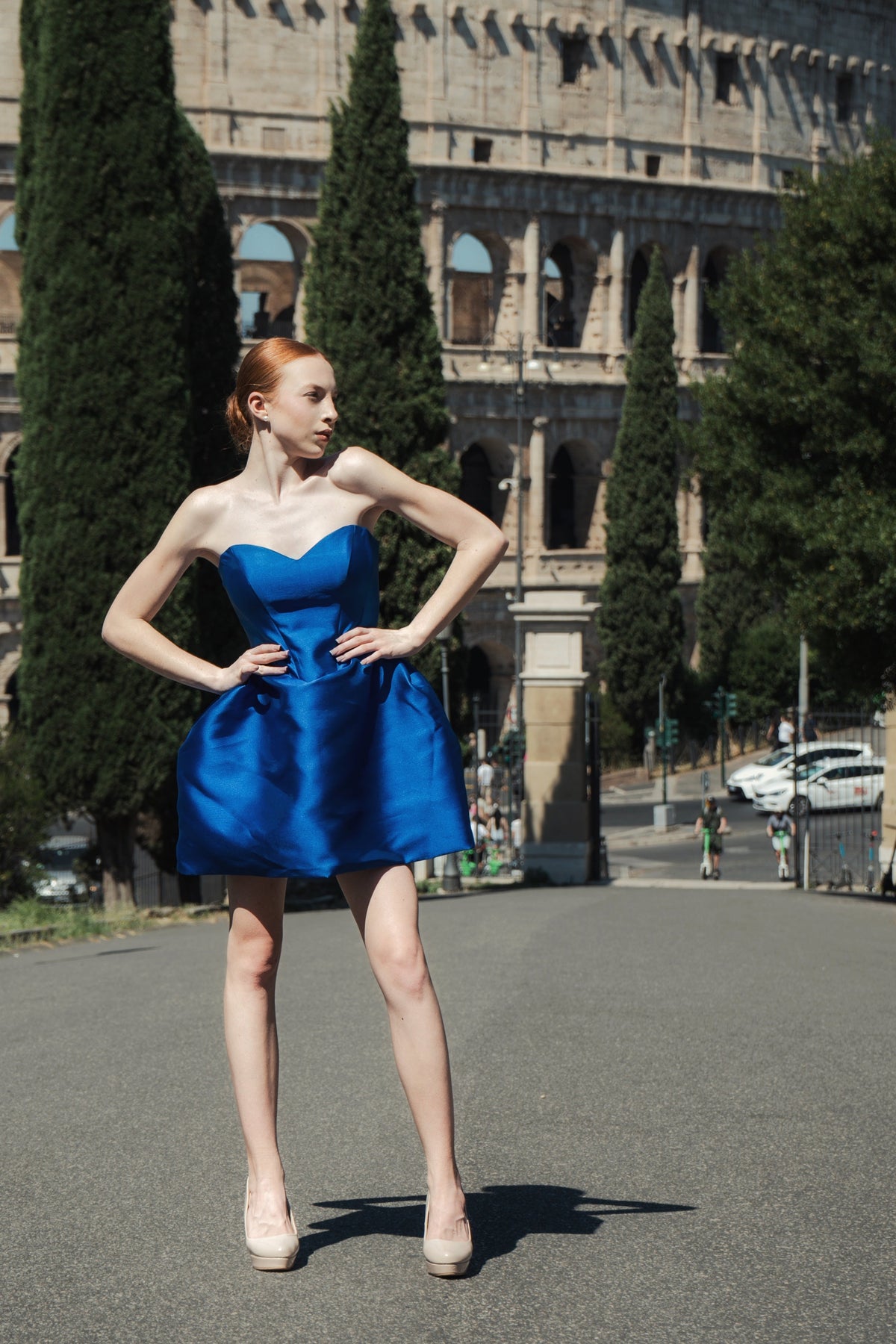 Royal Blue Cocktail Gown, Prom Dress, Wedding guest Dress, Pageant Interview Dress