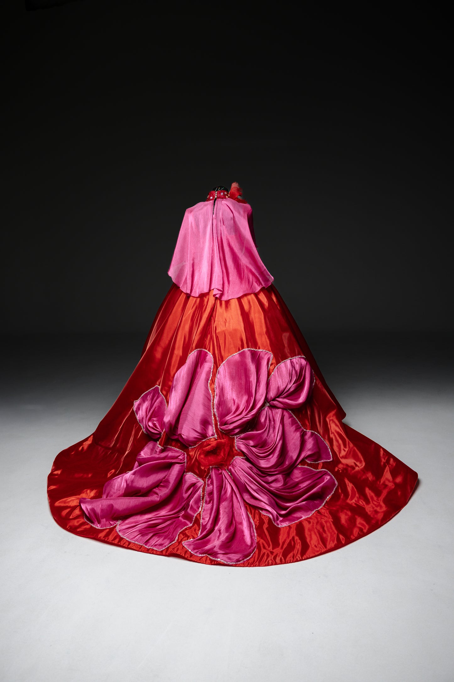 Red Exclusive Gala evening gown, Pageant ball gown, Girl Birthday Dress