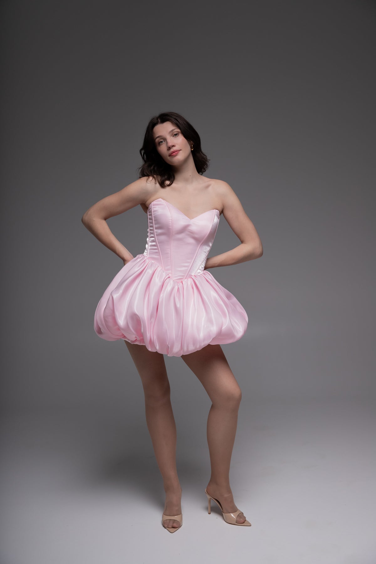 Pink Cocktail Gown, Prom Dress, Wedding guest Dress, Pageant Interview Dress