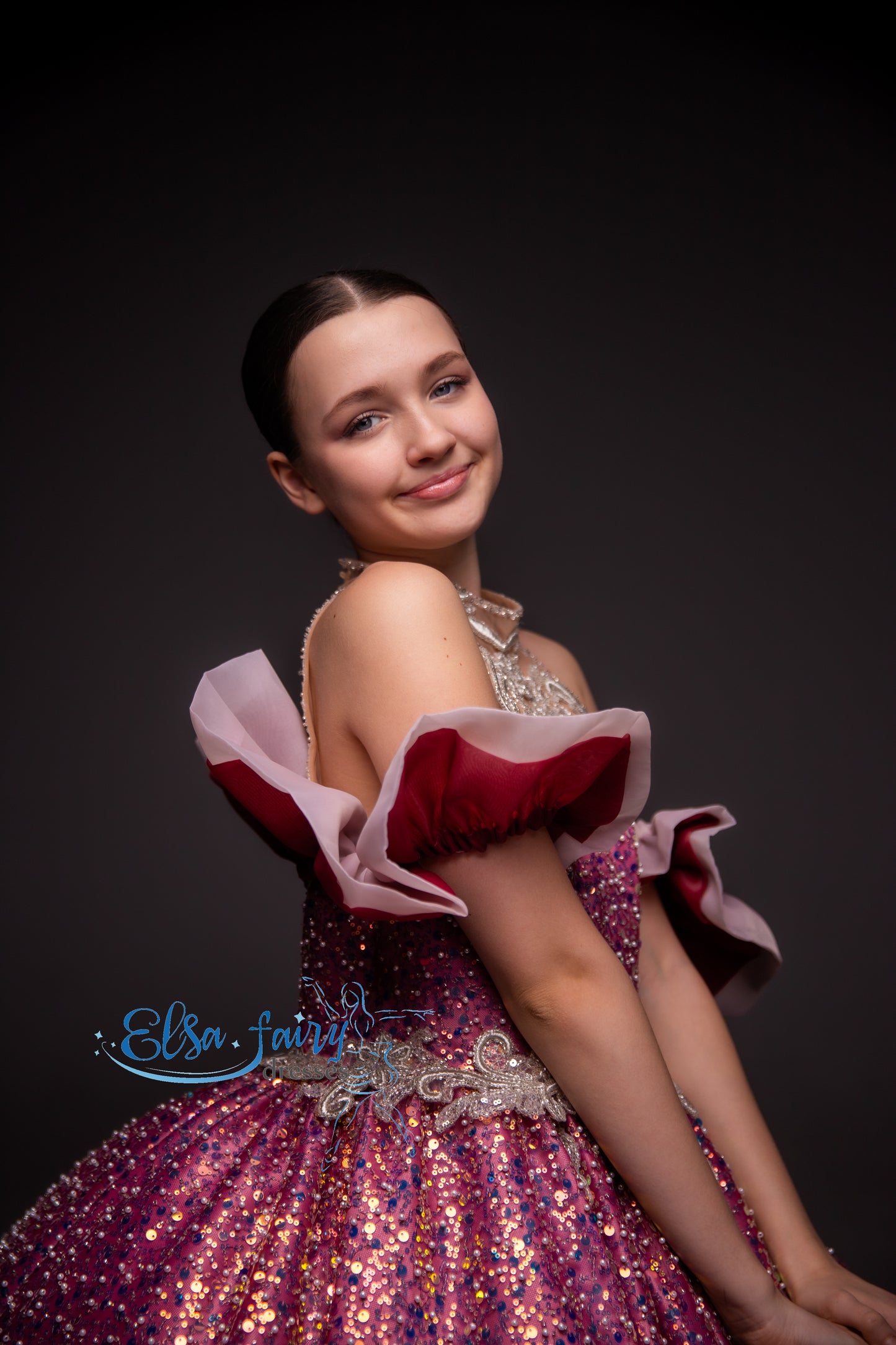 Purple Gala evening gown, Pageant ball gown, Birthday Girl Dress, Wedding Guest Dress