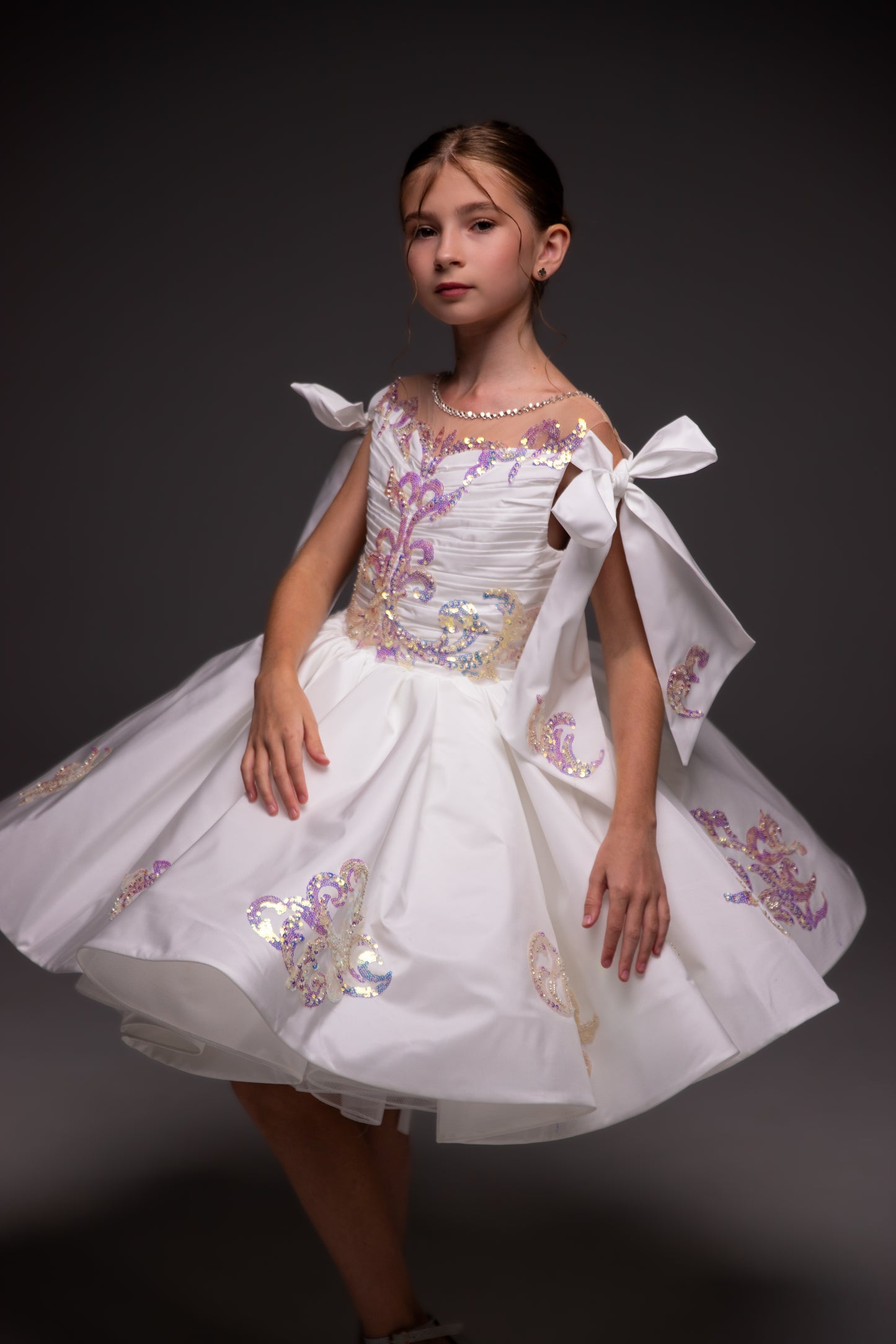 White cocktail dress, Birthday Girl Dress, Pageant Interview Dress