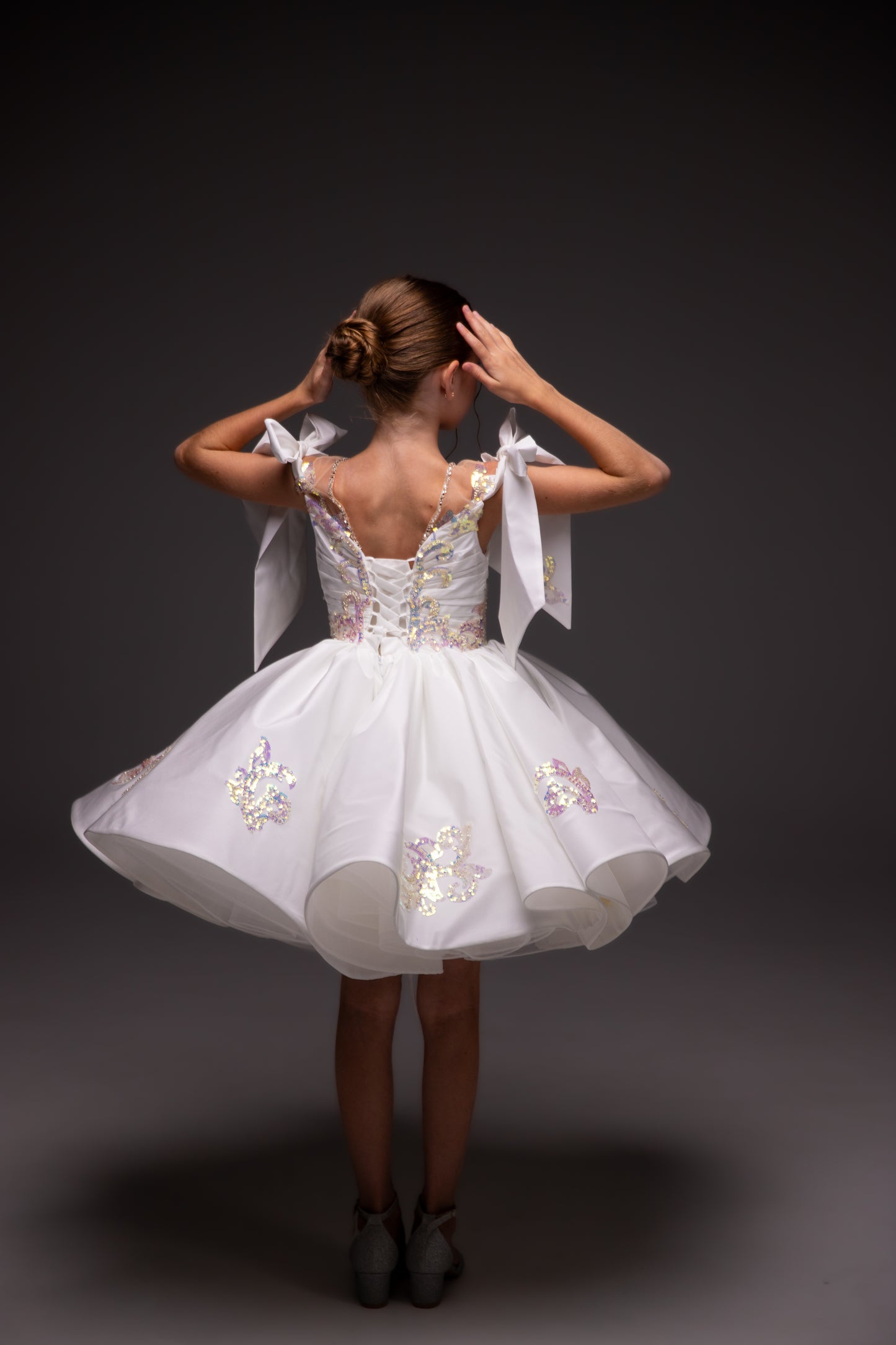White cocktail dress, Birthday Girl Dress, Pageant Interview Dress