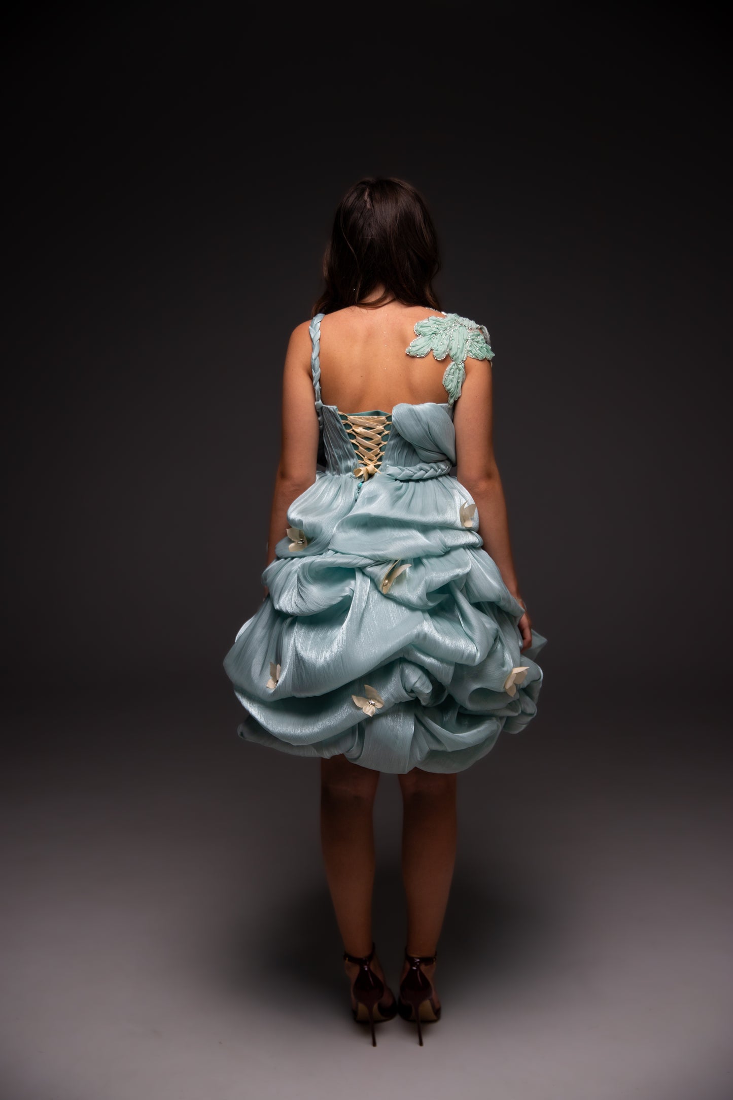 Mint couture cocktail dress, Pageant interview dress, Birthday Girl Dress, Flower Girl Dress, Wedding guest Dress, Graduation dress