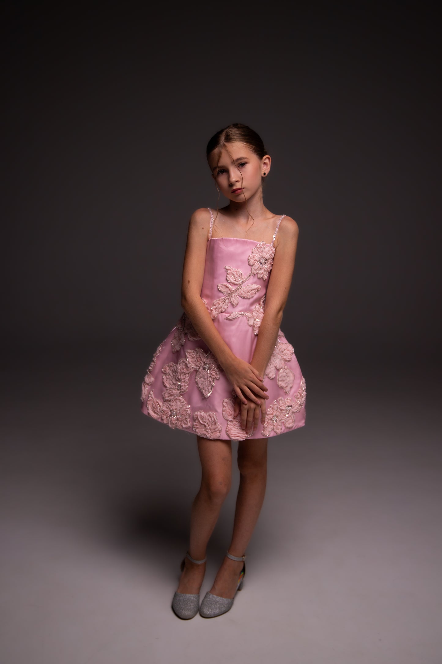 Pink organza couture special occasion dress, Pageant ball gown, Birthday Girl Dress, Flower Girl Dress, Wedding guest Dress, junior bridesmaid gown