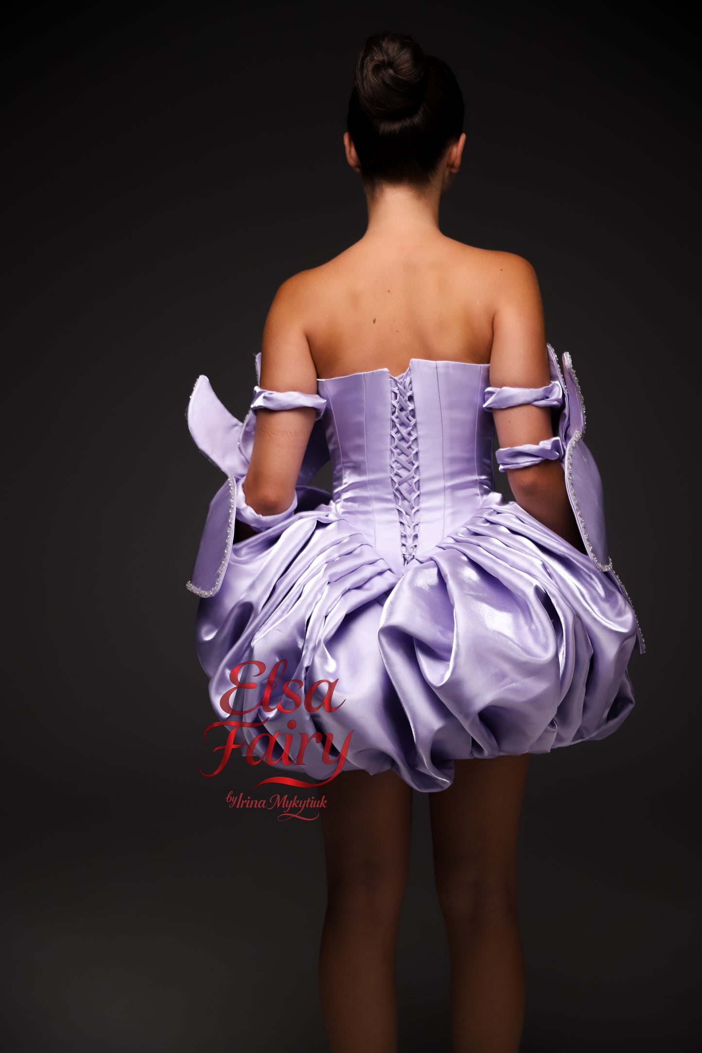 Lilac couture cocktail dress, Pageant interview dress, Birthday Girl Dress, Flower Girl Dress, Wedding guest Dress, Graduation dress