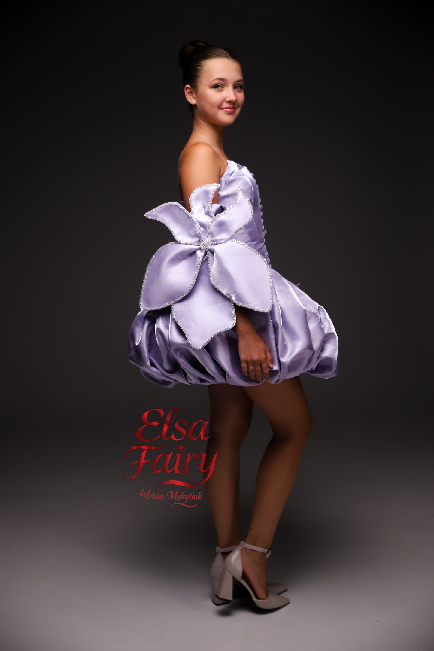 Lilac couture cocktail dress, Pageant interview dress, Birthday Girl Dress, Flower Girl Dress, Wedding guest Dress, Graduation dress