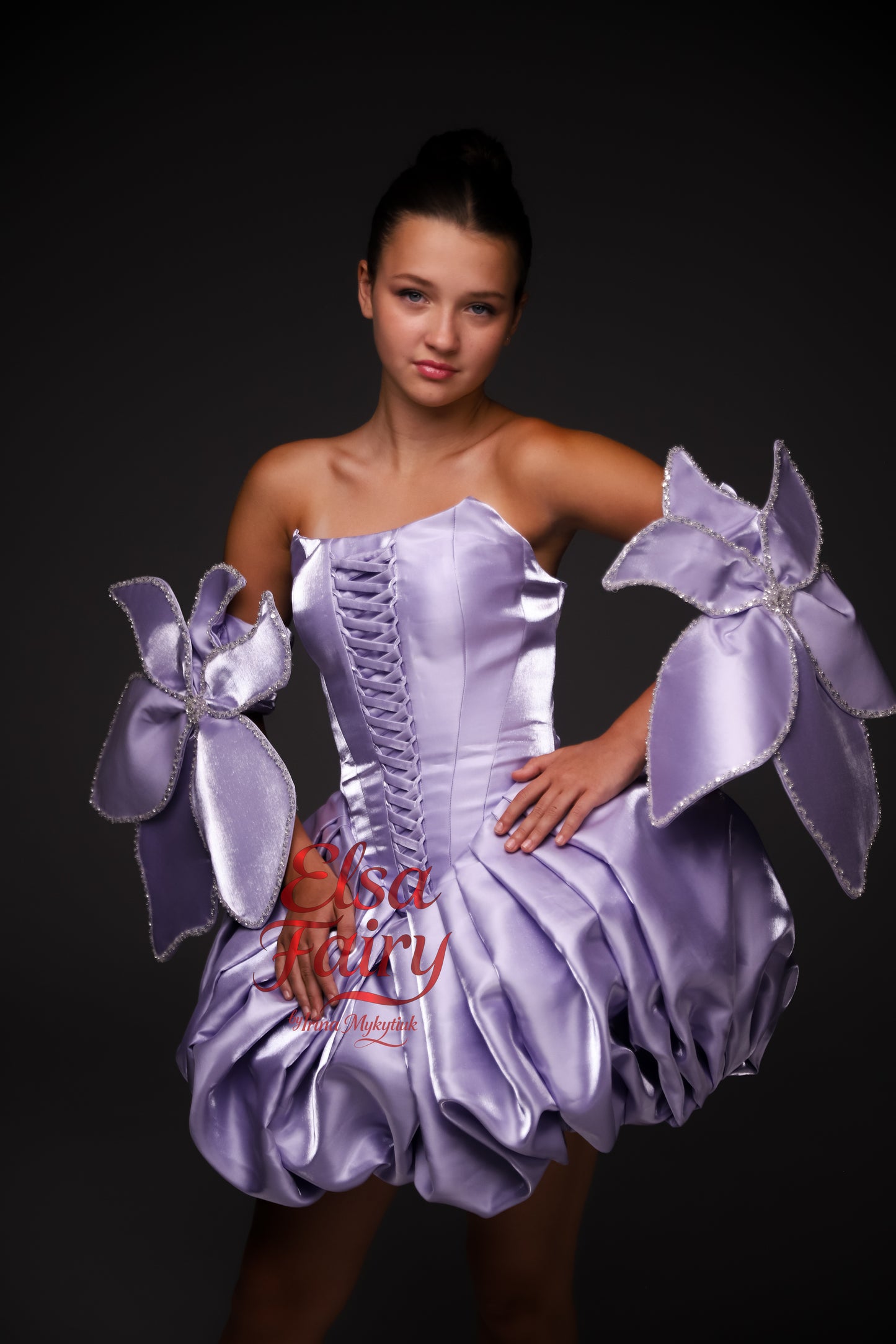Lilac couture cocktail dress, Pageant interview dress, Birthday Girl Dress, Flower Girl Dress, Wedding guest Dress, Graduation dress