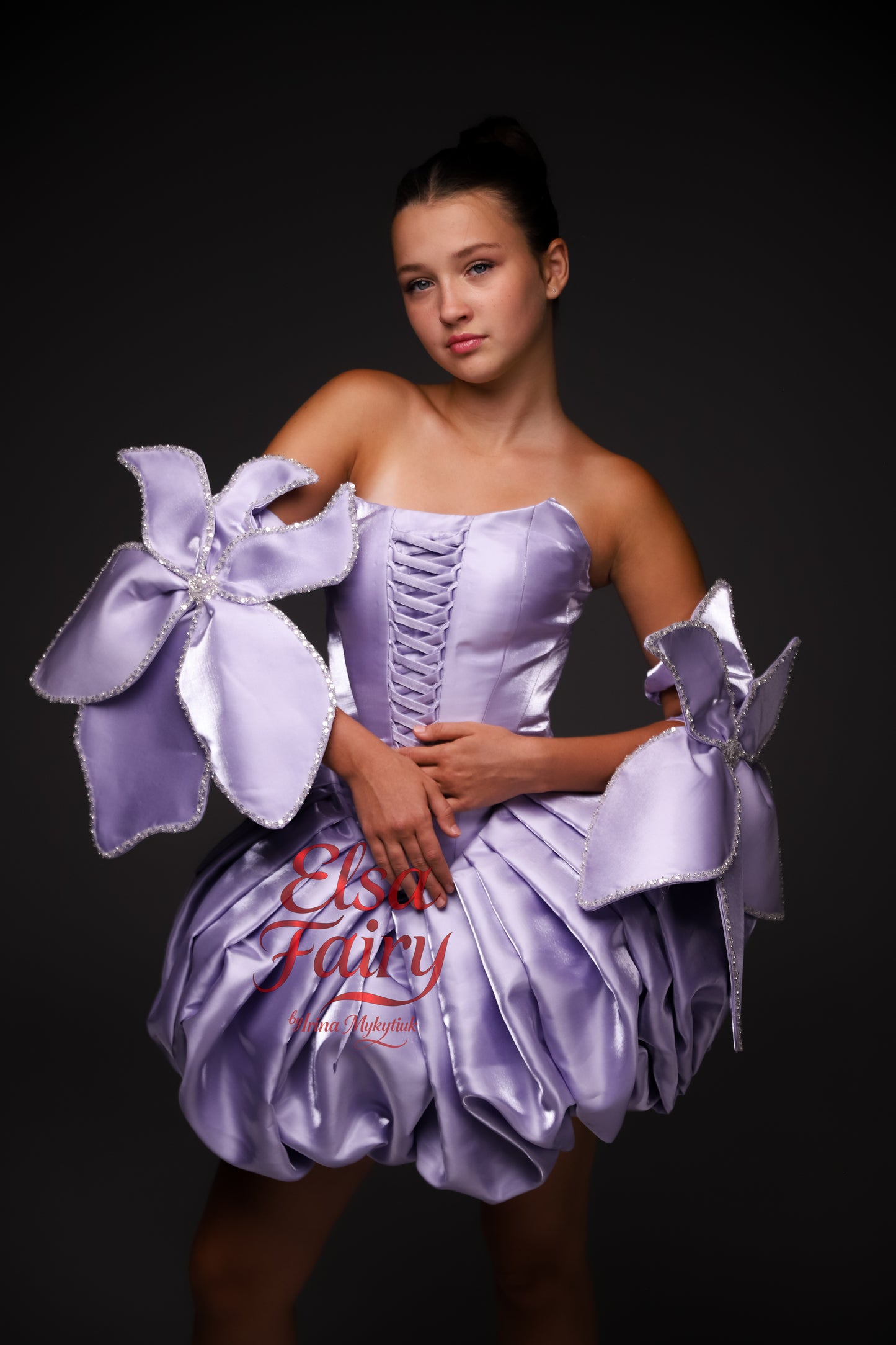 Lilac couture cocktail dress, Pageant interview dress, Birthday Girl Dress, Flower Girl Dress, Wedding guest Dress, Graduation dress