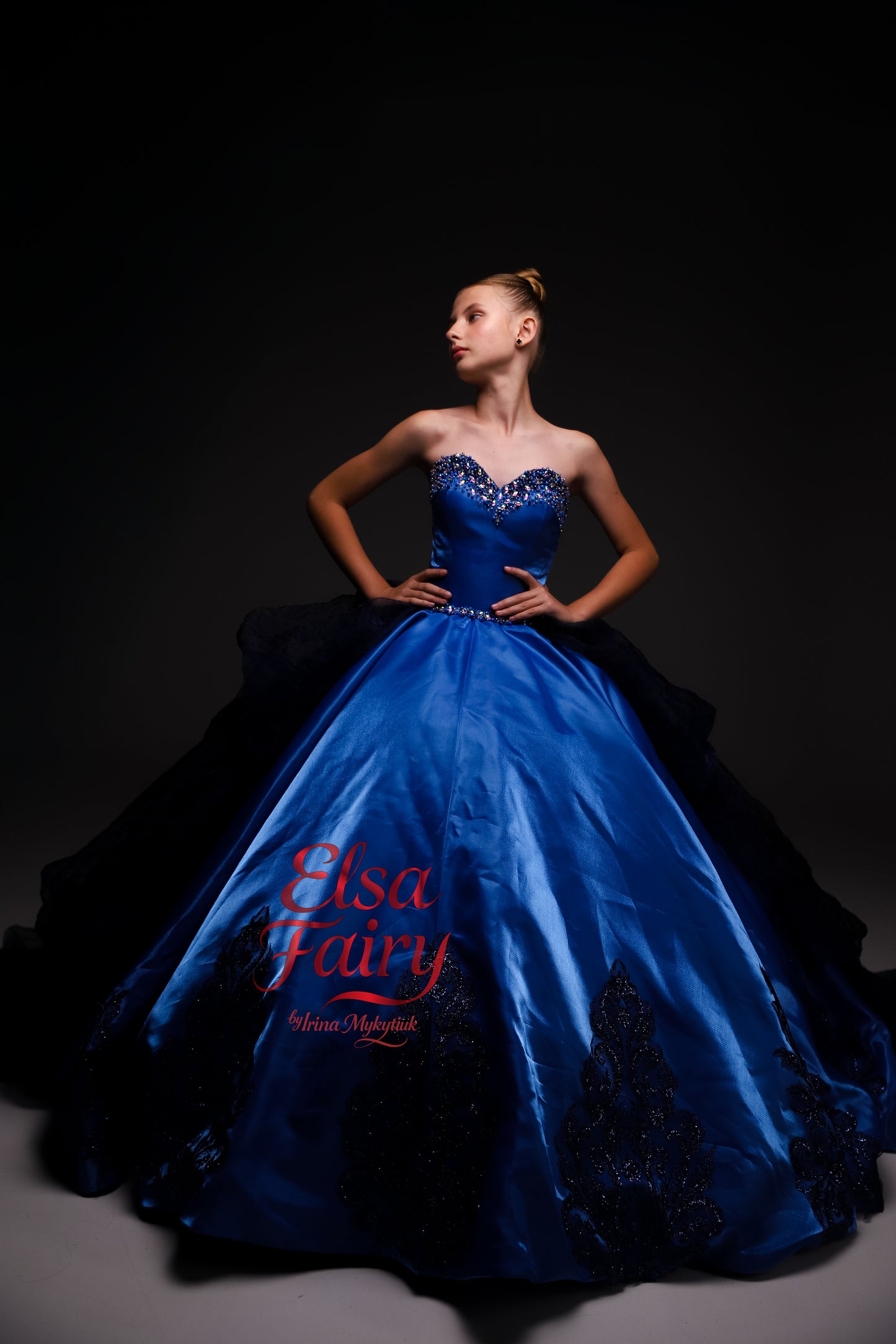Royal Blue Gala evening gown, Pageant ball gown, Wedding guest Dress & Sweet 16teen gown.