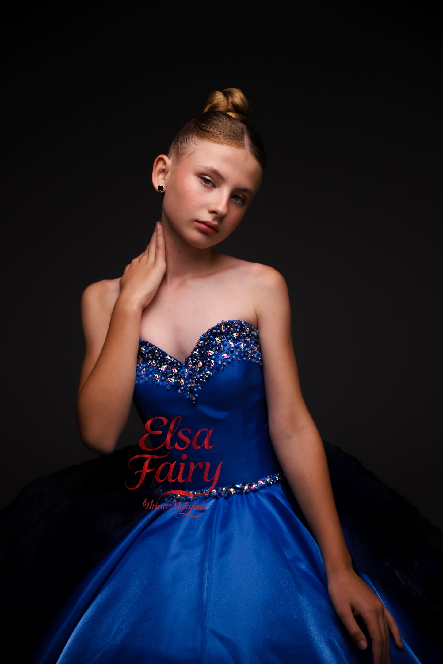 Royal Blue Gala evening gown, Sweet 16 dress, Pageant ball gown, Wedding Guest Dress, Girl Birthday Dress