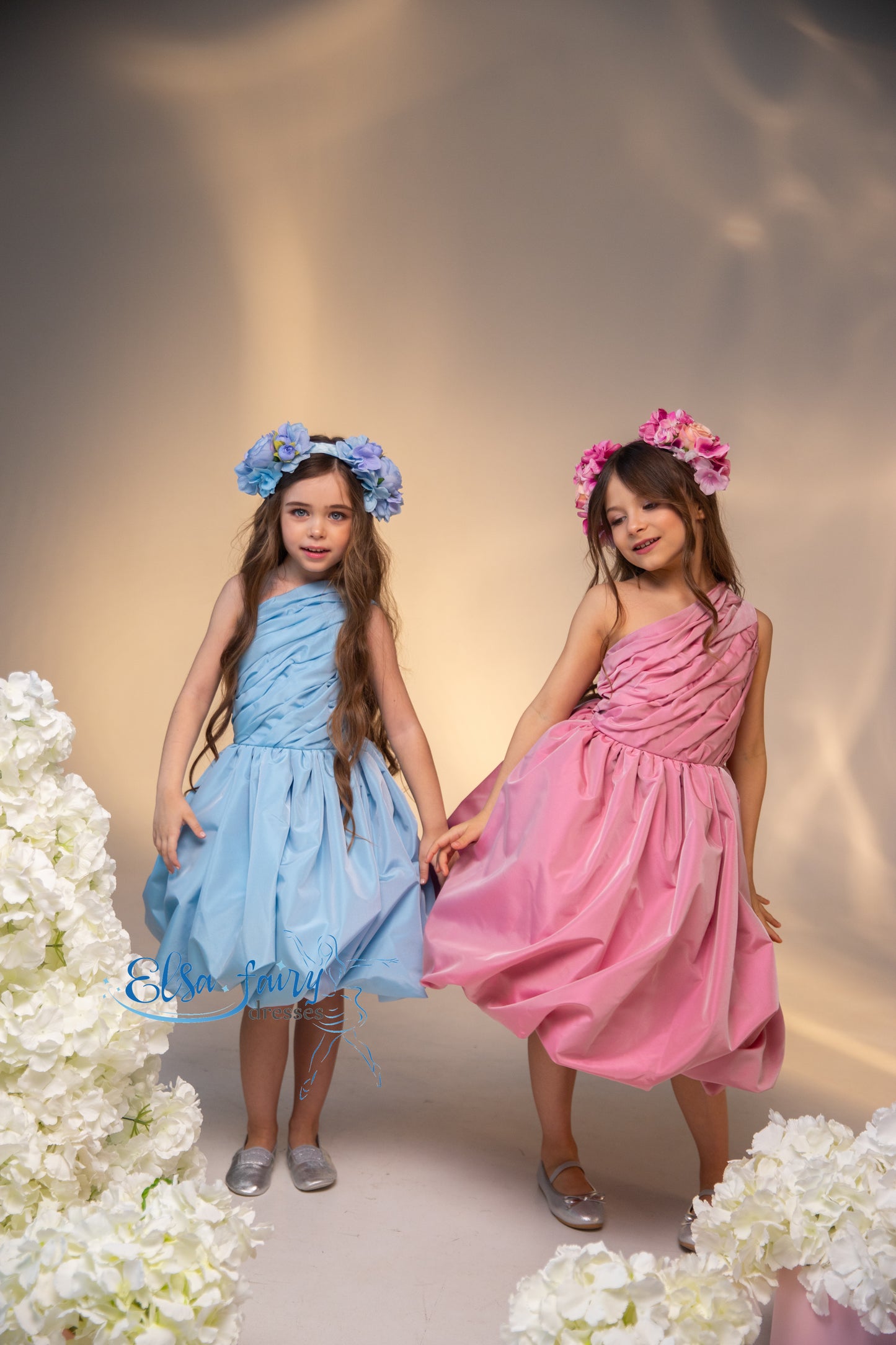 Blue Flower Girl Dress, Birthday Girl Dress, Wedding guest Dress, Toddler Dress, Junior bridesmaid dress, 1st birthday Baby frock