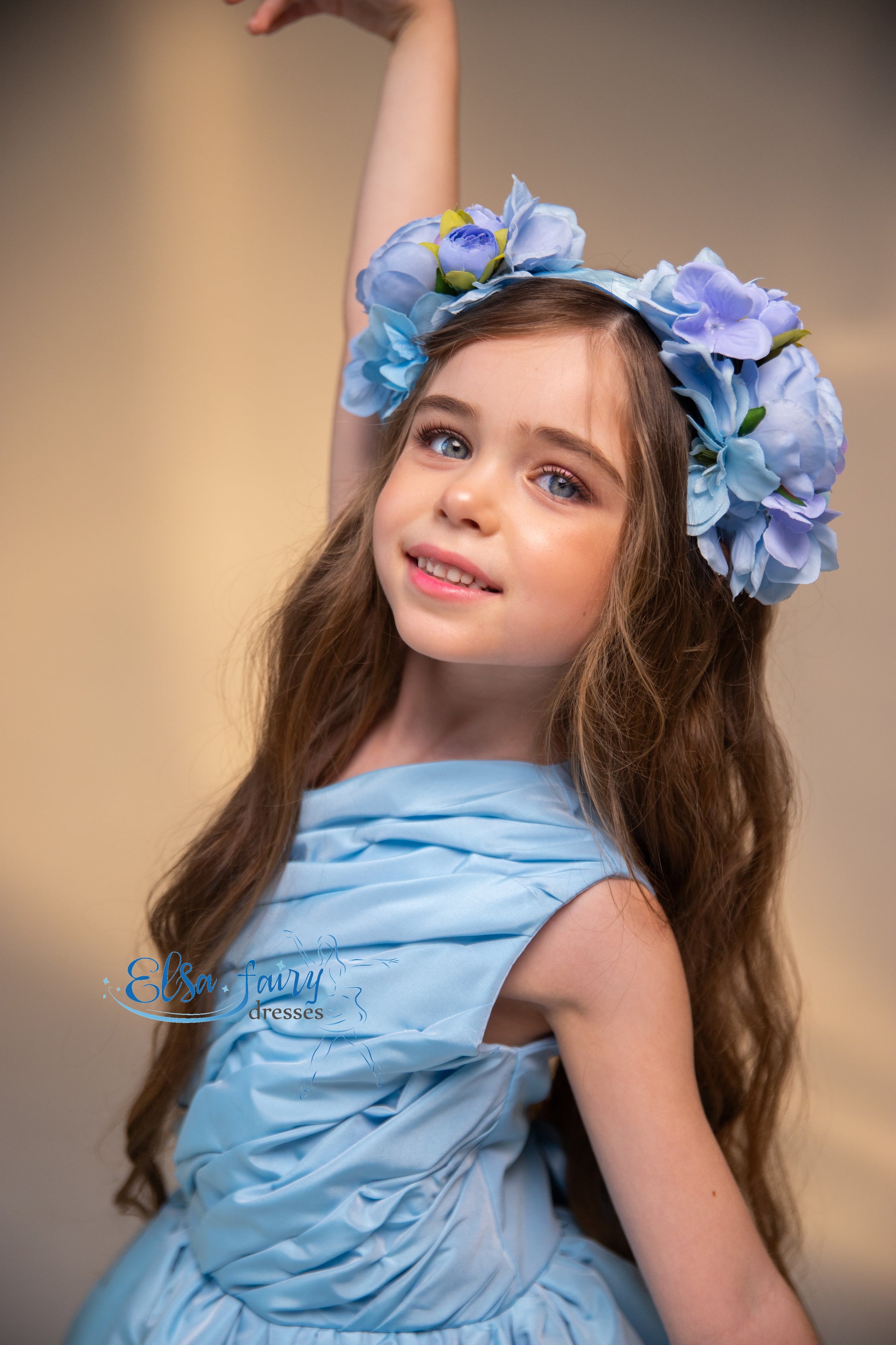 Blue Flower Girl Dress, Birthday Girl Dress, Wedding guest Dress, Todd ElsaFAIRYdressesSHOP Blue Flower Girl Dress, Birthday Girl Dress, Wedding guest Dress, Todd ElsaFAIRYdressesSHOP