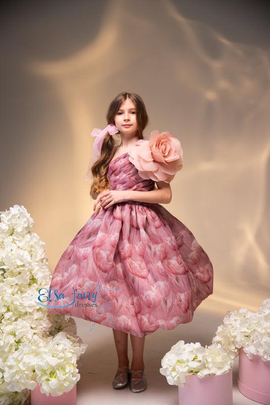 Organza Flower Girl Dress, Birthday Girl Dress, Wedding guest Dress, Toddler Dress, Birthday dress, Baby frock, junior bridesmaid gown