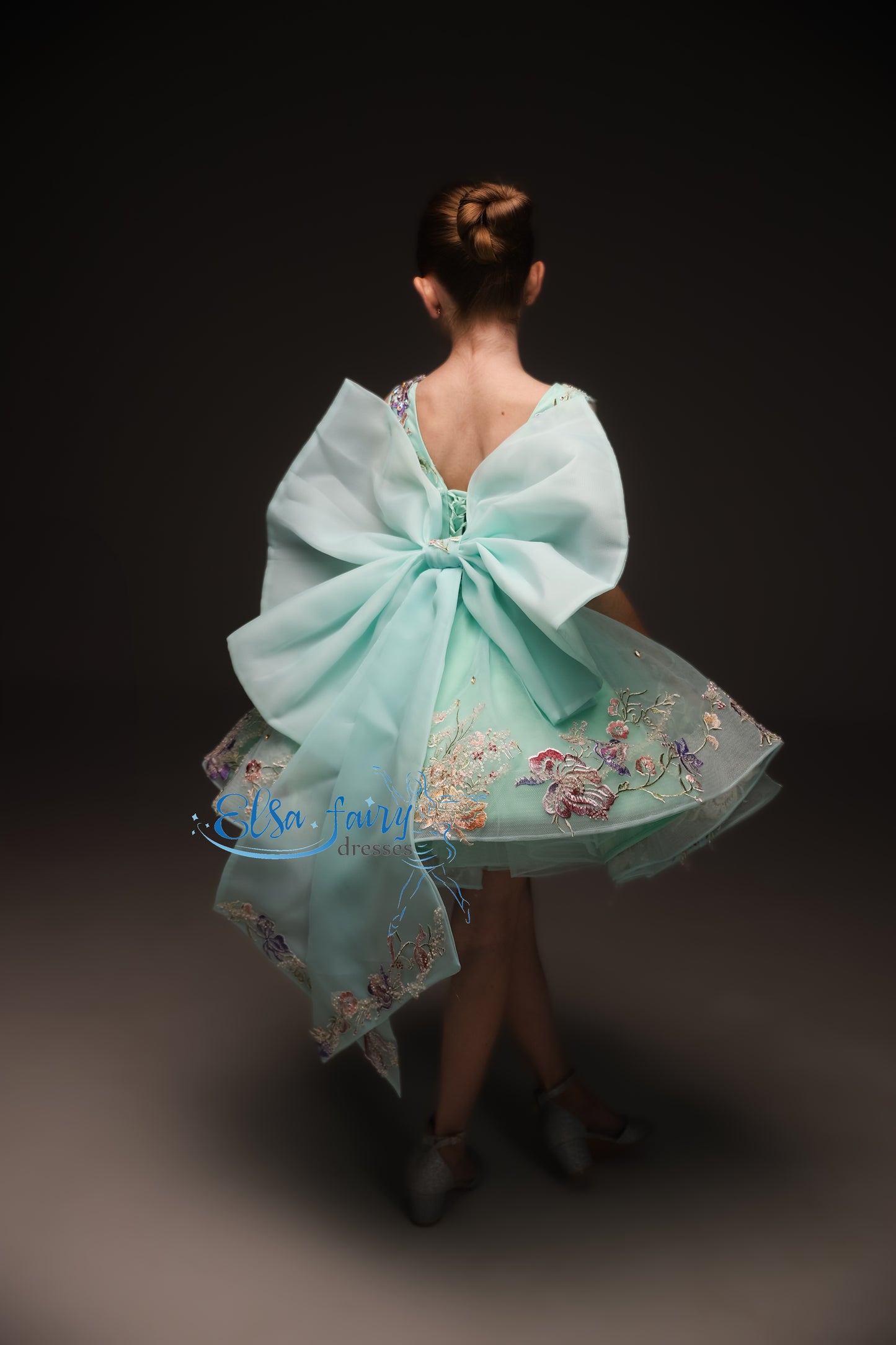 Minty couture special occasion cocktail dress, Pageant ball gown, Birthday Girl Dress, Flower Girl Dress, Wedding guest Dress, junior bridesmaid gown