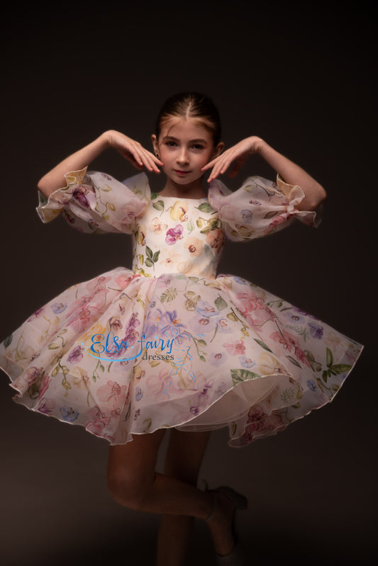 Organza Flower Girl Dress, Birthday Girl Dress, Wedding guest Dress, Toddler Dress, Birthday dress, Baby frock, junior bridesmaid gown