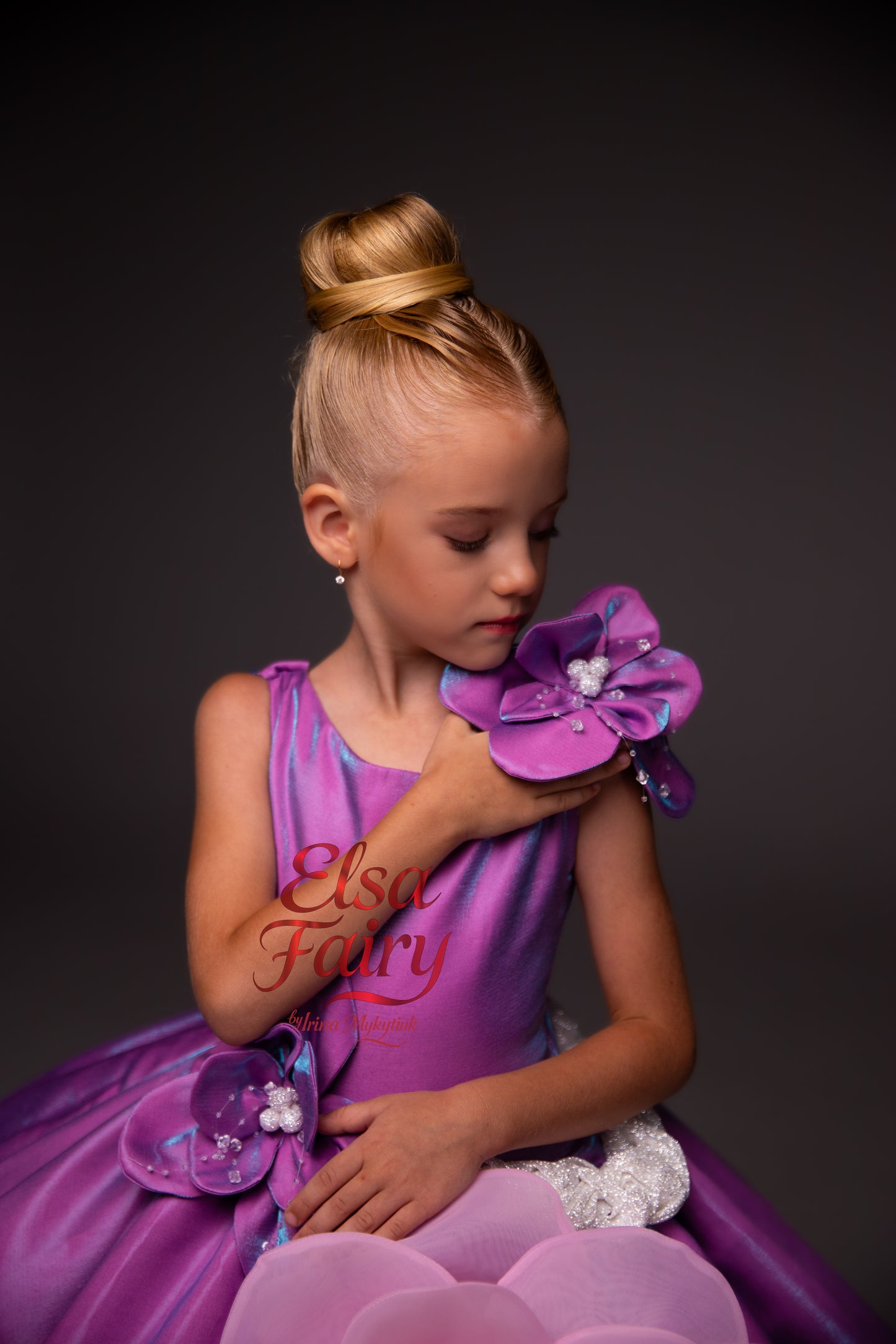 Lilac Gala evening gown, Pageant ball gown, Flower Girl Dress, Wedding guest Dress, Girl Birthday Dress, junior bridesmaid gown