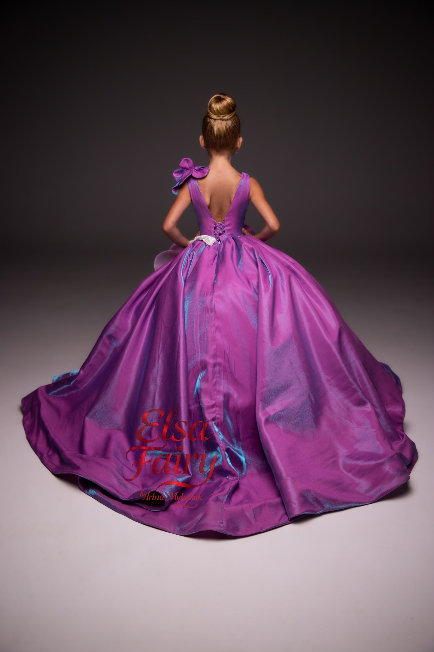 Lilac Gala evening gown, Pageant ball gown, Flower Girl Dress, Wedding guest Dress, Girl Birthday Dress, junior bridesmaid gown