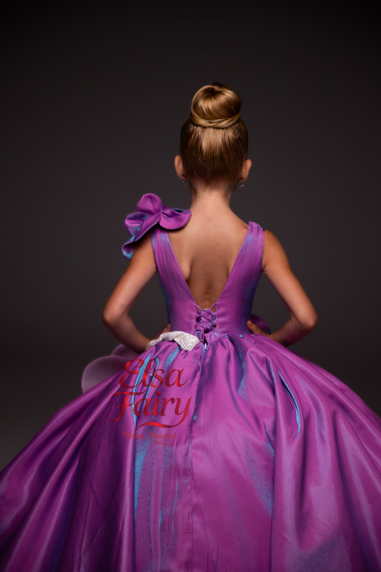 Lilac Gala evening gown, Pageant ball gown, Flower Girl Dress, Wedding guest Dress, Girl Birthday Dress, junior bridesmaid gown