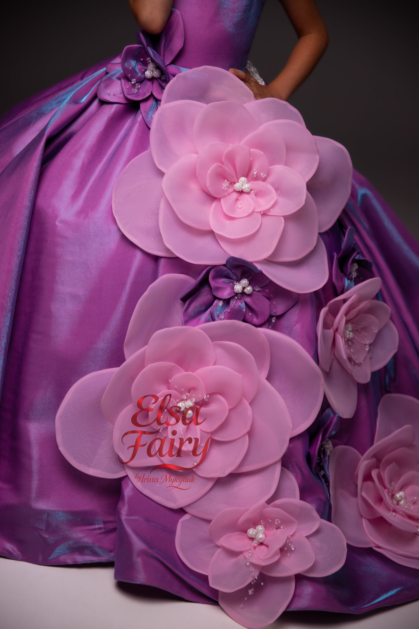 Lilac Gala evening gown, Pageant ball gown, Flower Girl Dress, Wedding guest Dress, Girl Birthday Dress, junior bridesmaid gown
