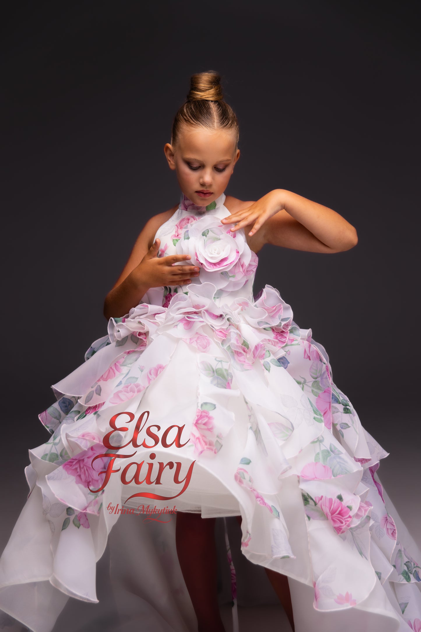 White organza couture special occasion dress, Pageant ball gown, Birthday Girl Dress, Flower Girl Dress, Wedding guest Dress, junior bridesmaid gown