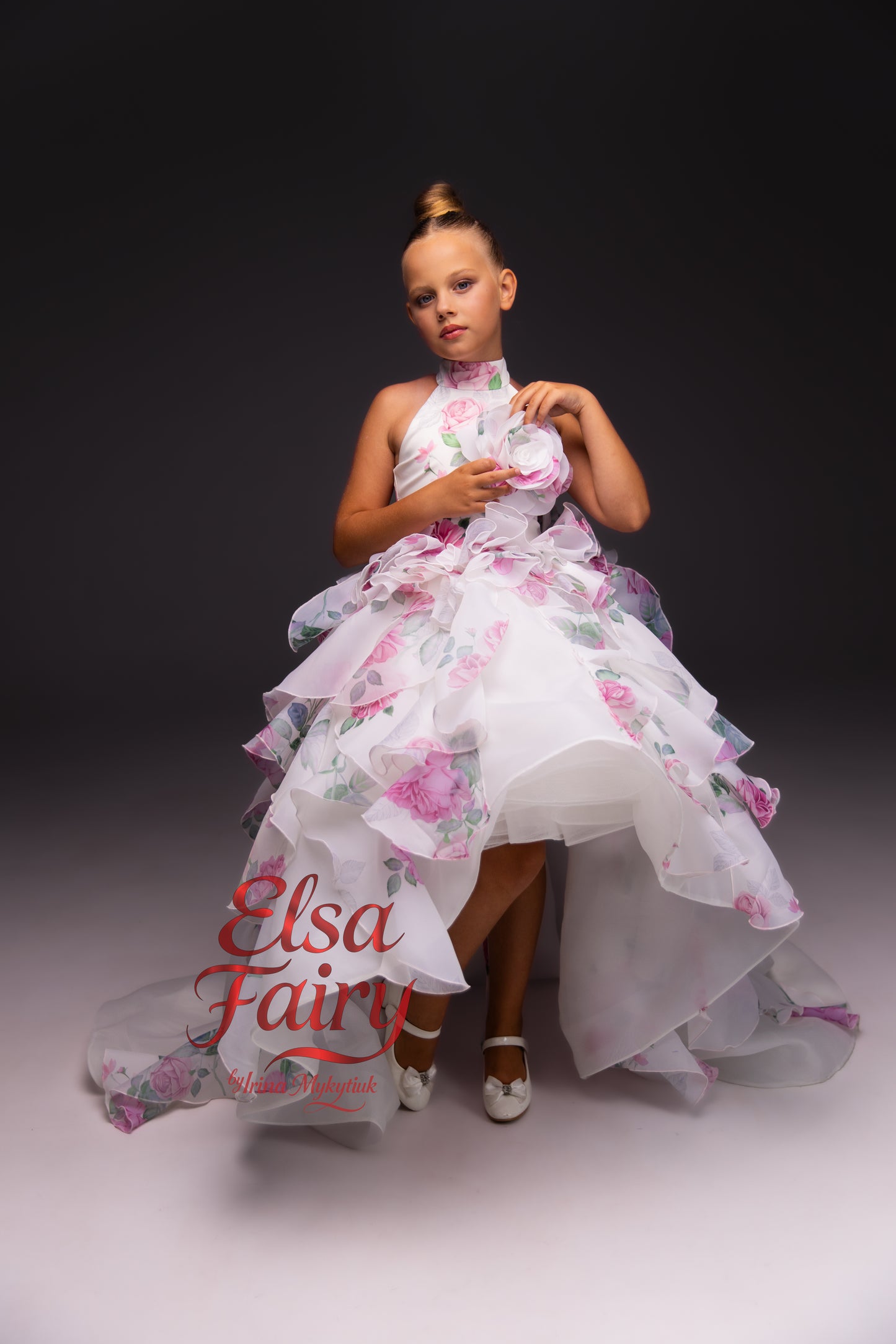 White organza couture special occasion dress, Pageant ball gown, Birthday Girl Dress, Flower Girl Dress, Wedding guest Dress, junior bridesmaid gown