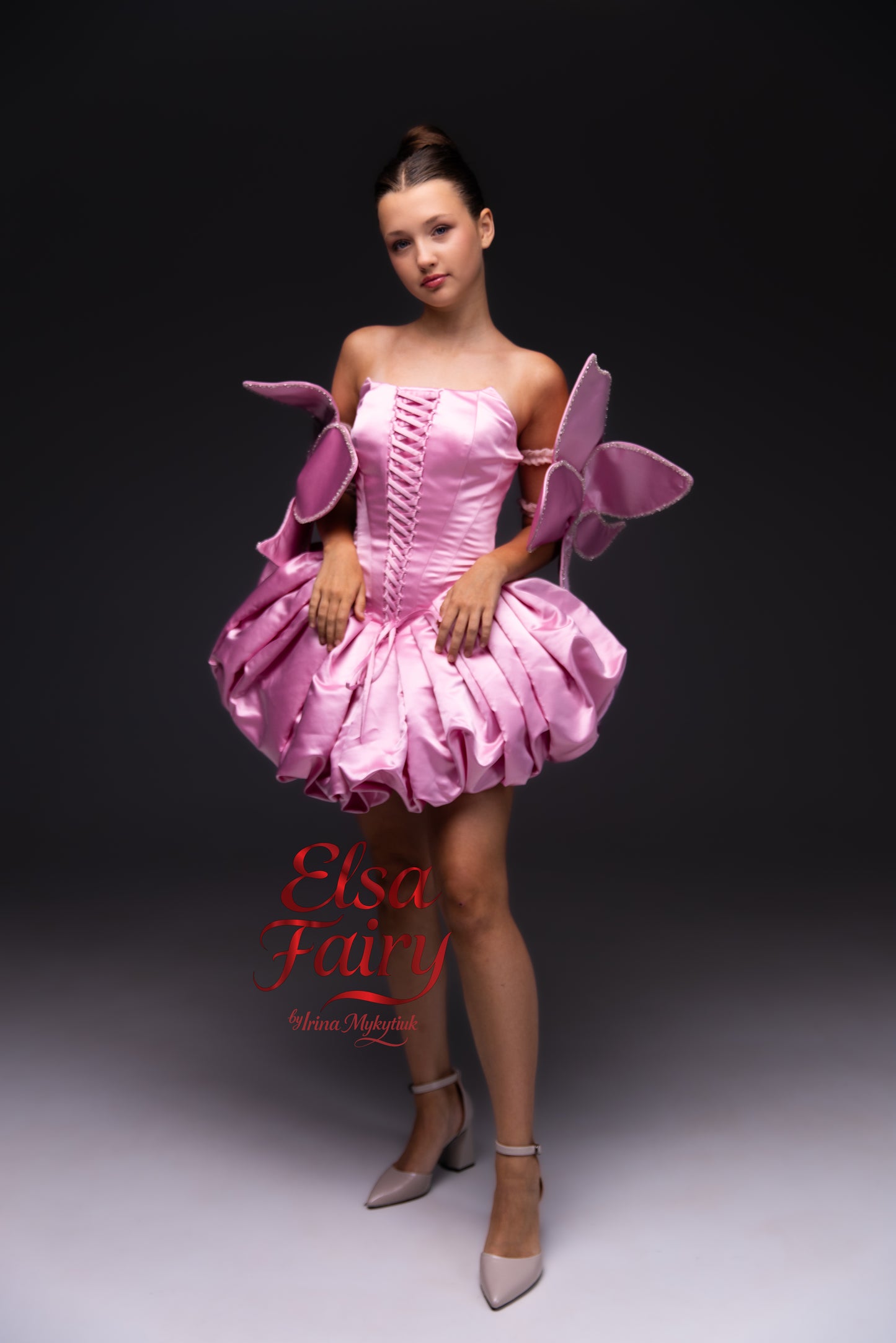 Pink couture cocktail dress, Pageant interview dress, Birthday Girl Dress, Flower Girl Dress, Wedding guest Dress, Graduation dress