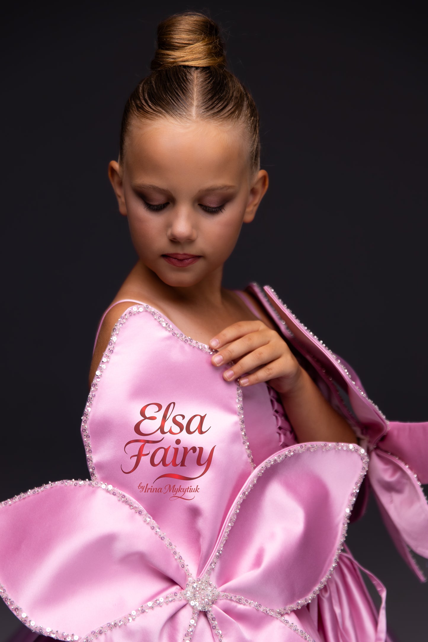 Pink Gala evening gown, Pageant ball gown, Flower Girl Dress, Wedding guest Dress, Girl Birthday Dress, junior bridesmaid gown