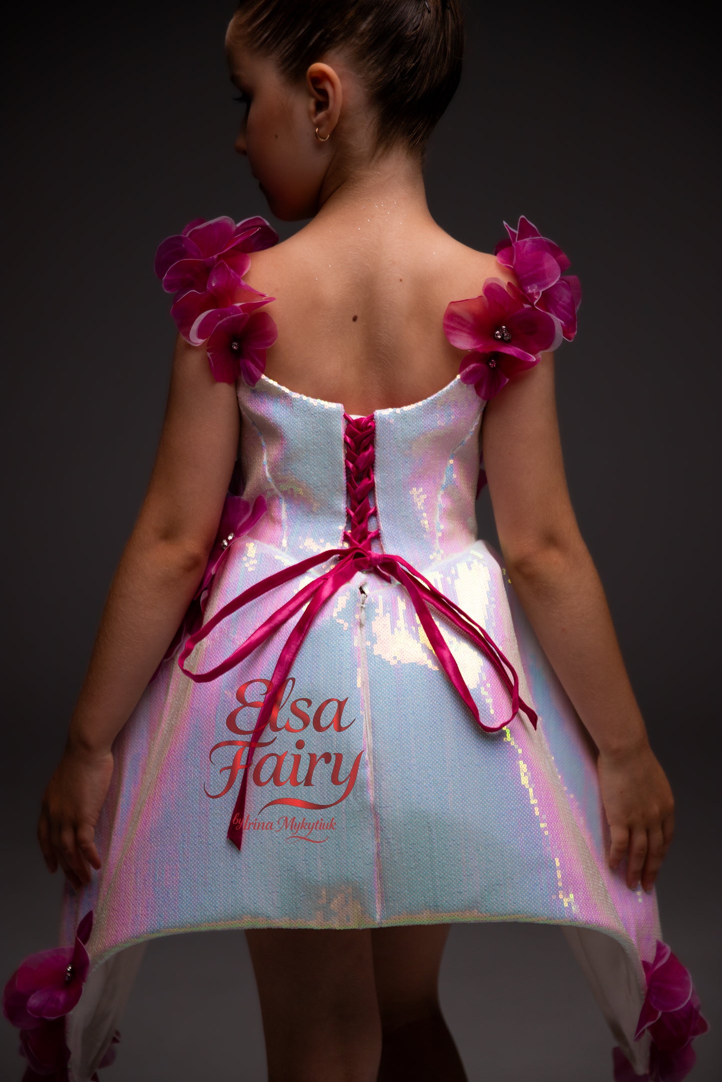 White couture special occasion dress, Pageant Interview gown, Birthday Girl Dress, Flower Girl Dress, Wedding guest Dress, junior bridesmaid gown