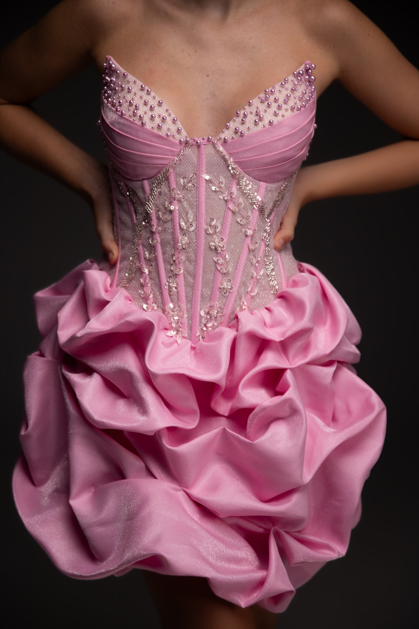 Pink Cocktail dress, Prom Dress, Wedding guest Dress, Pageant Interview Dress