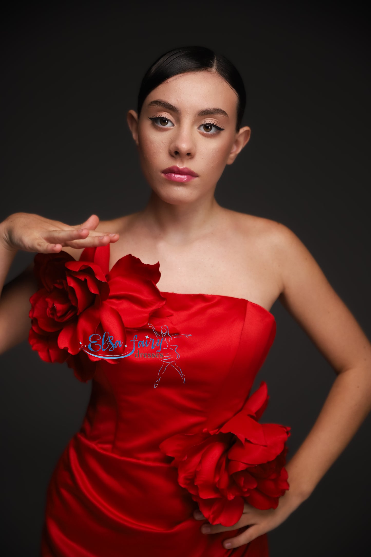 Red Cocktail Gown, Prom Dress, Wedding guest Dress, Pageant Interview Dress