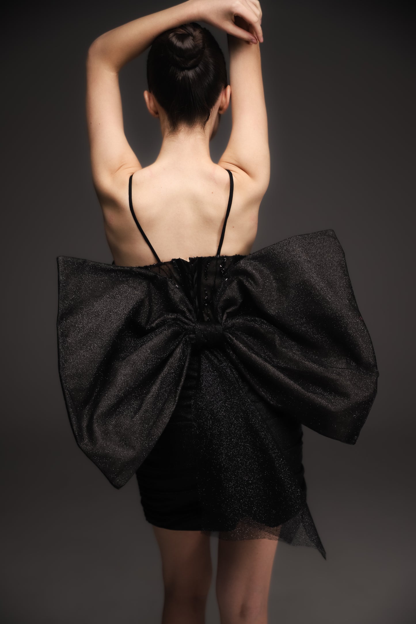 Black Cocktail Gown, Prom Dress, Wedding guest Dress, Pageant Interview Dress