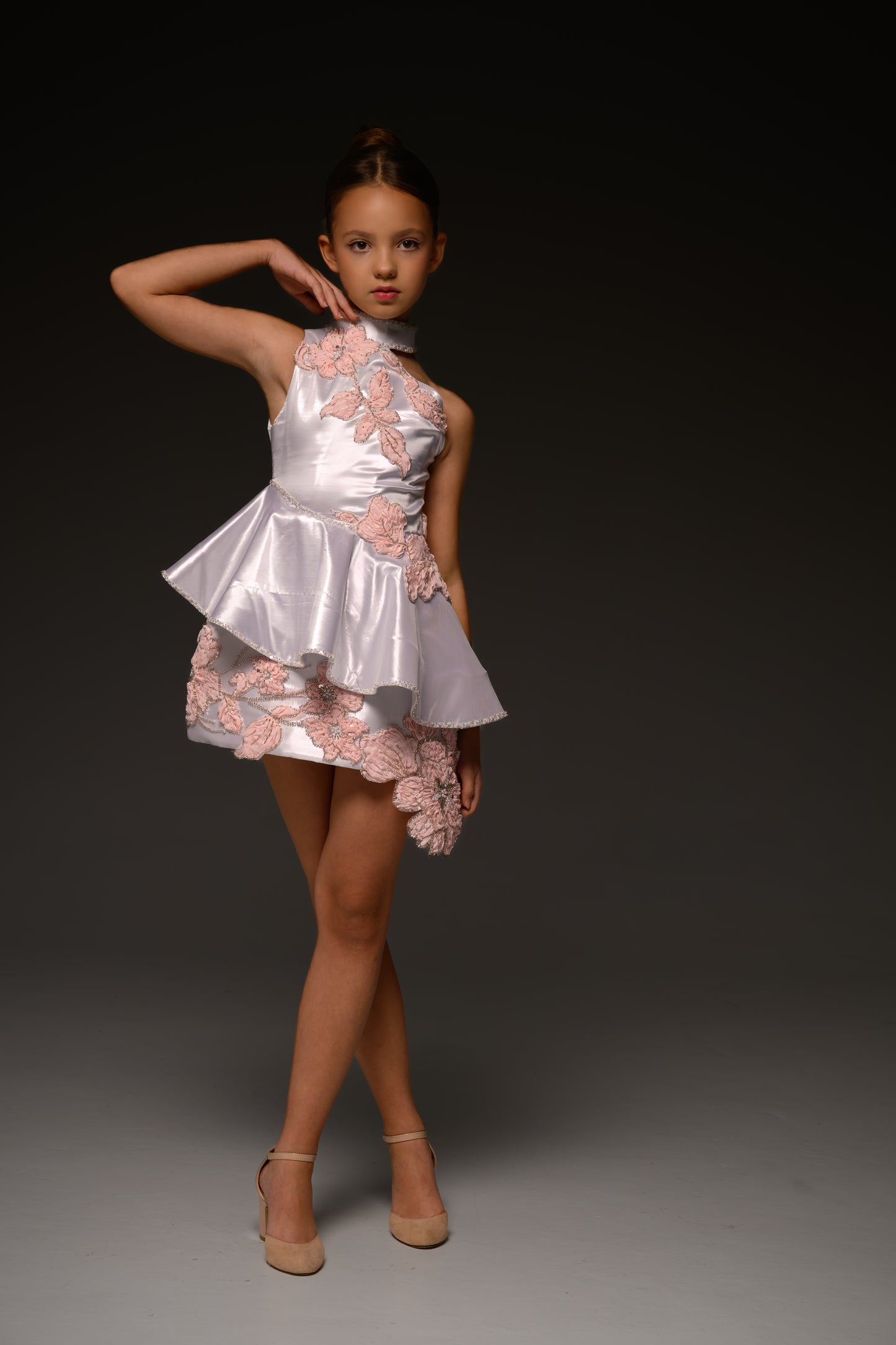 White lace cocktail dress, Birthday Girl Dress, Pageant Interview Dress