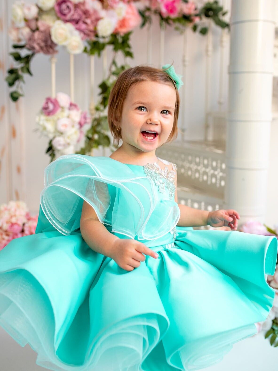 READY TO SHIP First Birthday Dress, Baby Girl Party Dress Special Occasion, 1st Birthday Dress photo shooting, baby tutu, dress toddler