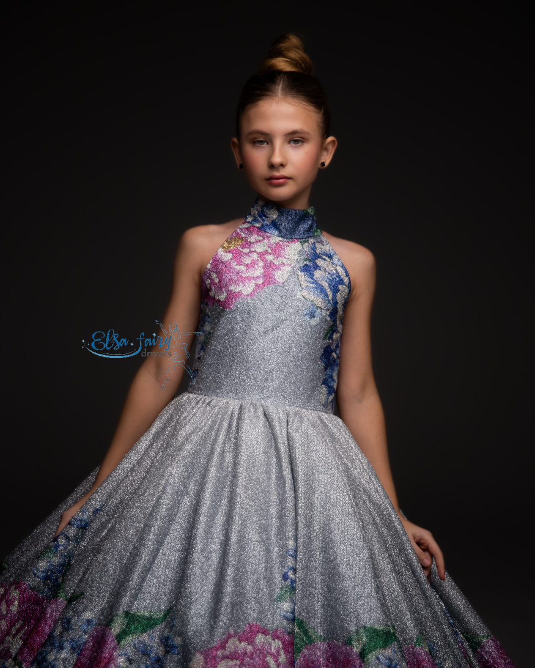Exclusive Gala evening gown, Pageant ball gown, Flower Girl Dress, Girl Birthday Dress